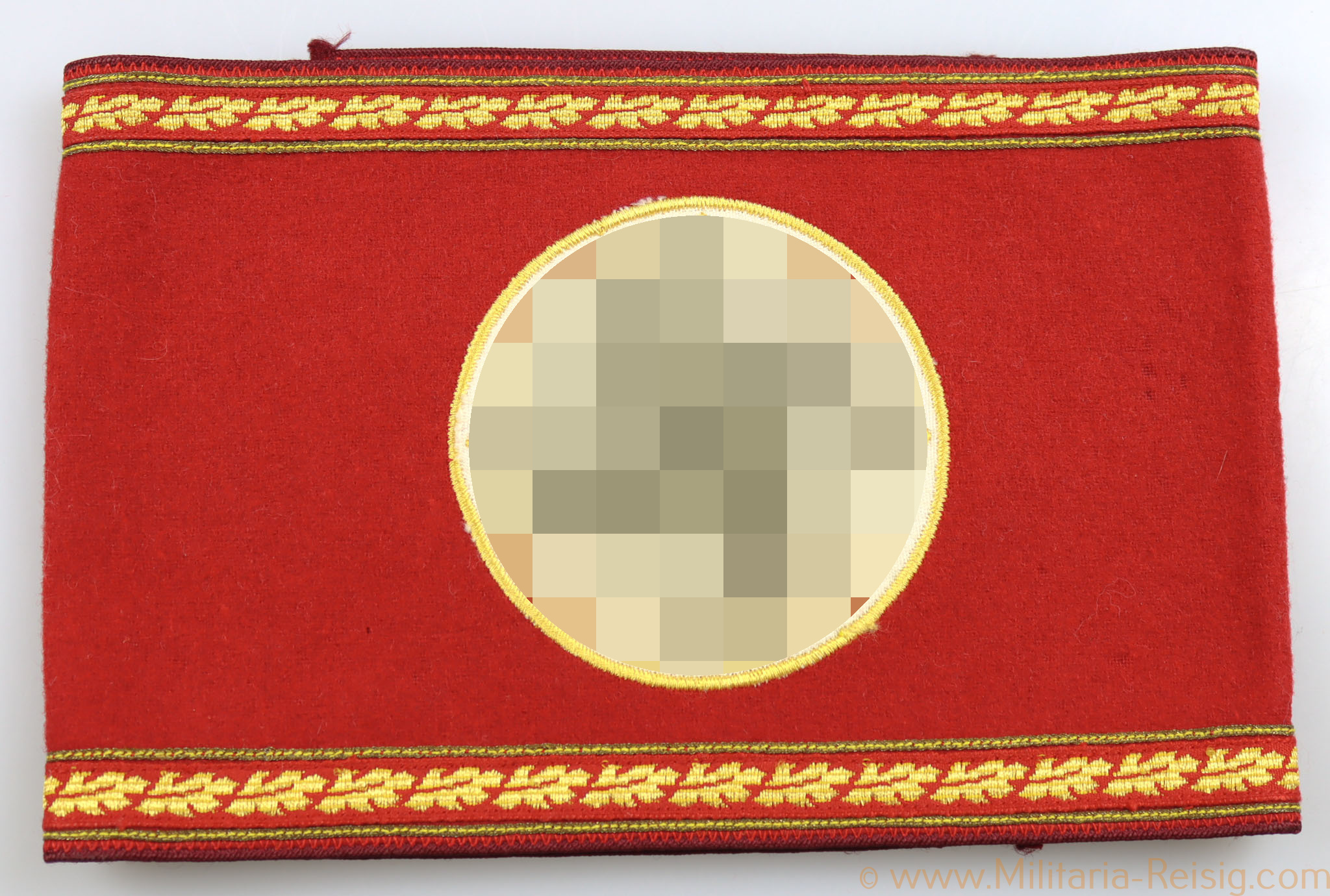 NSDAP Armbinde Gauleitung Leiter einer Hauptstelle mit RZM-Etikett