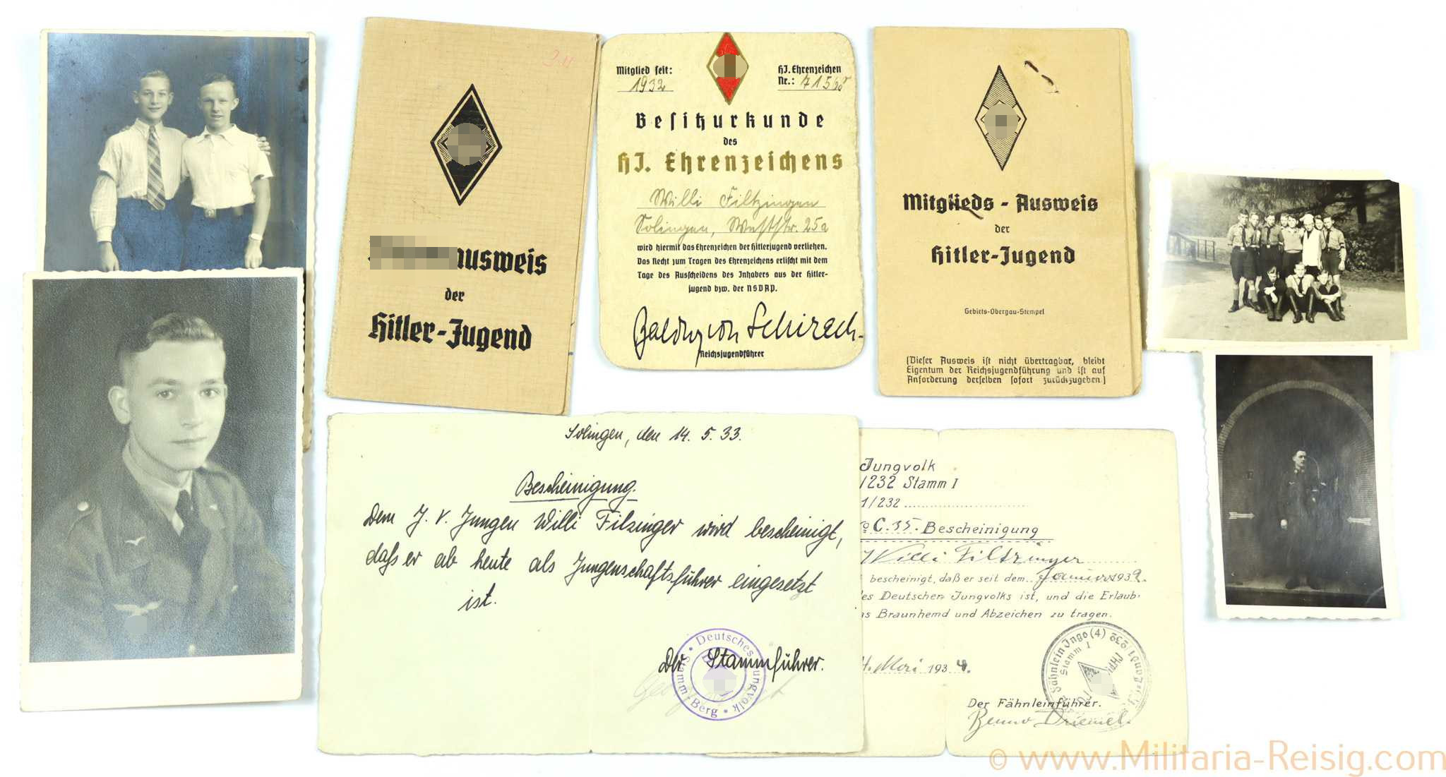 HJ Dokumentennachlass eines Scharführers