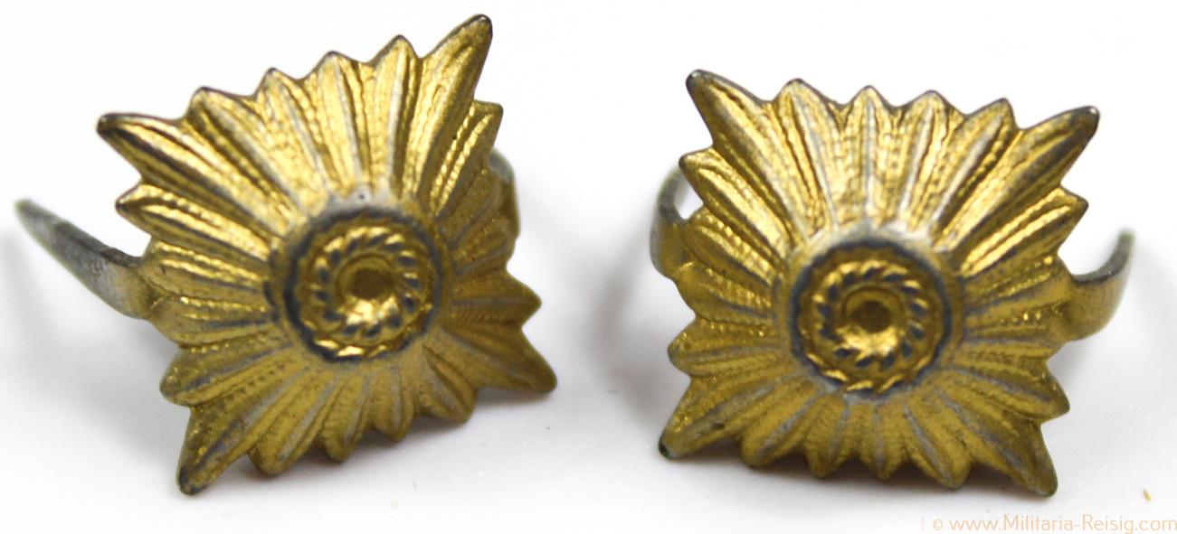 Wehrmacht Dienstgrad Sterne für Offiziere, 2 stück