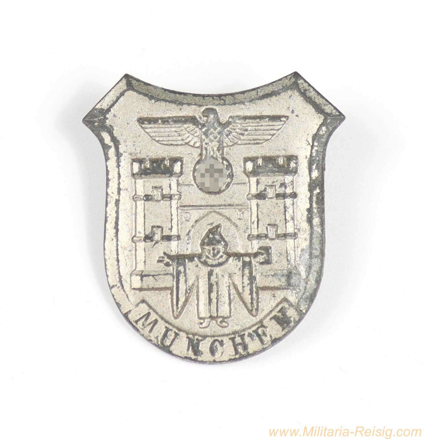 Abzeichen Stadtwappen München 1939/40 - RZM M9/11 (Carl Poellath, Schrobenhausen)