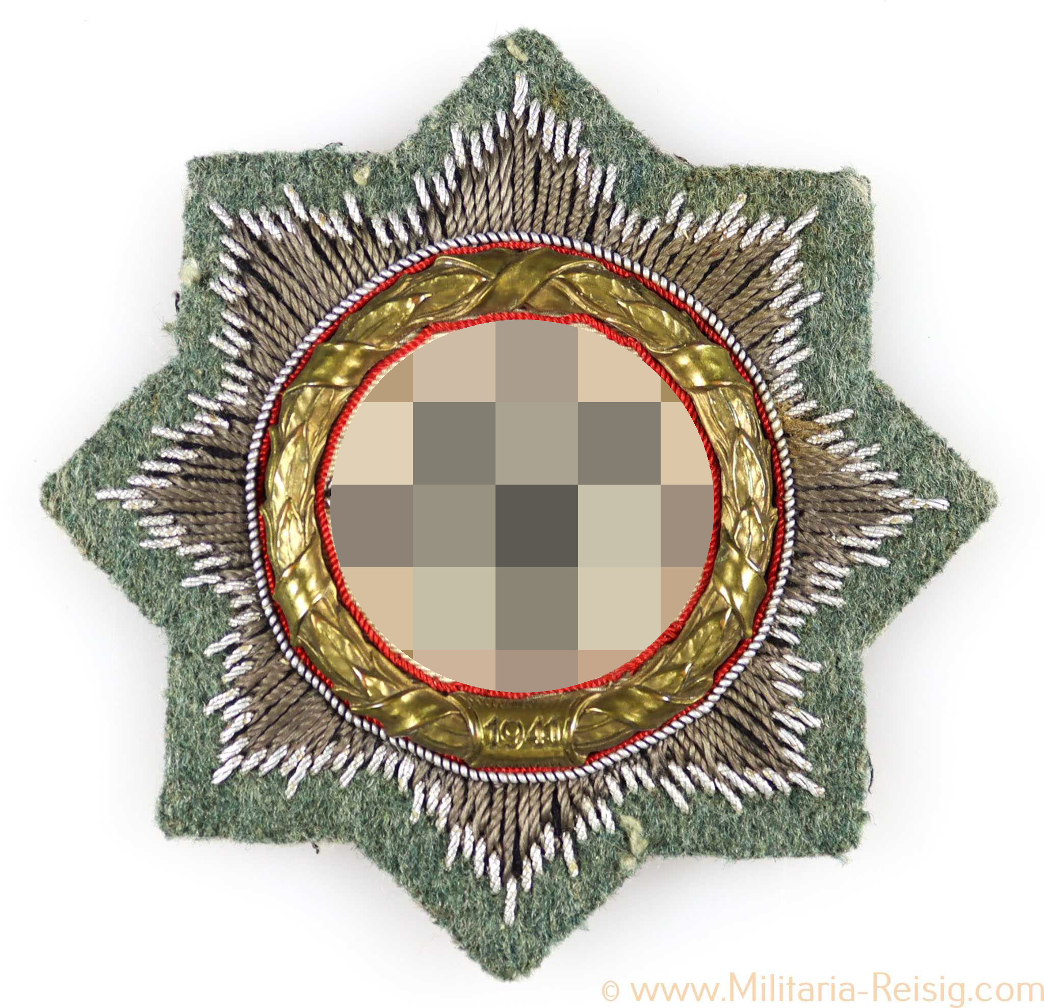 Deutsches Kreuz in Gold, Stoffausführung, Hersteller HS