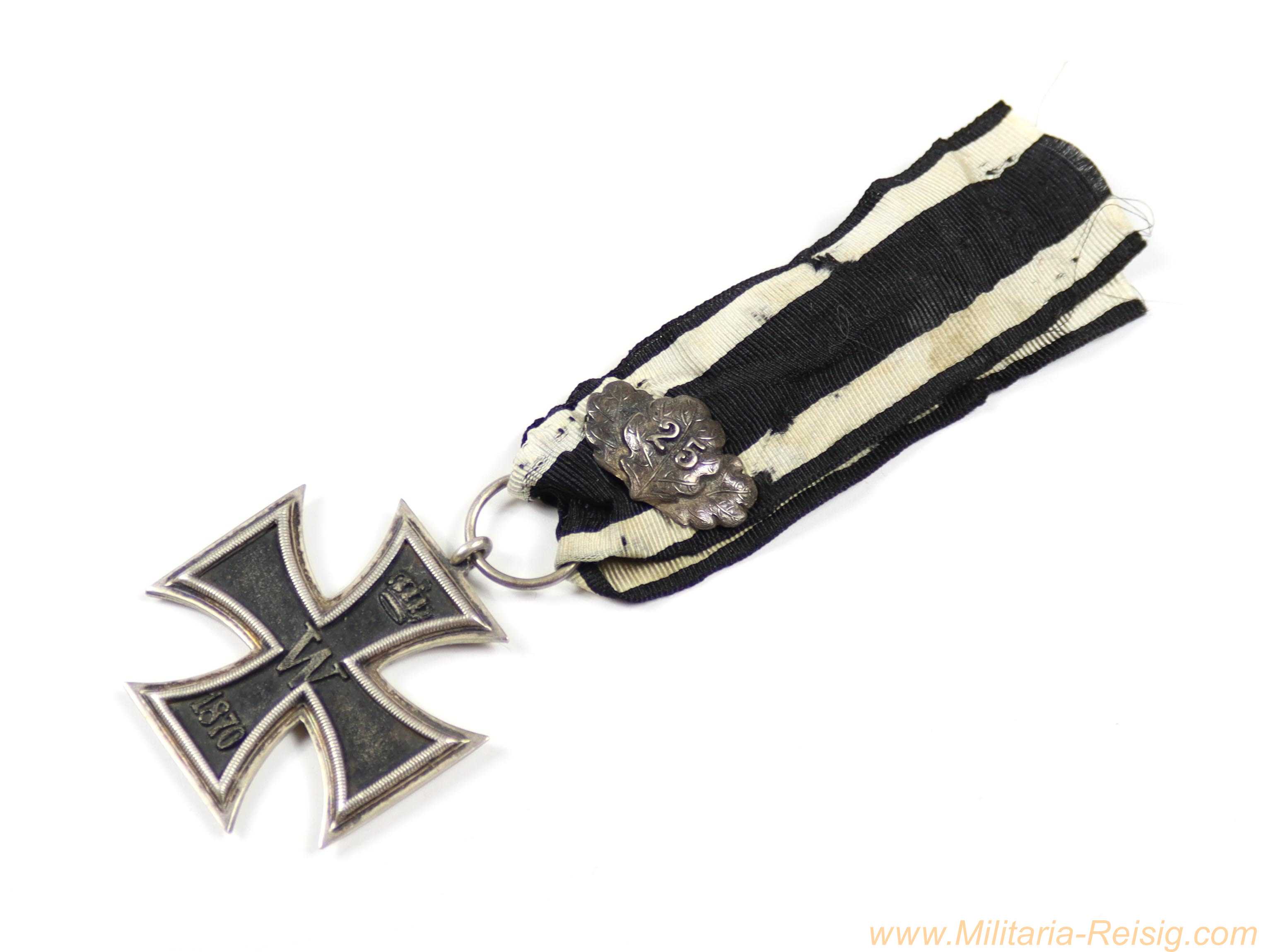 Eisernes Kreuz 2. Klasse 1870 mit Eichenlaub 25 Jahre