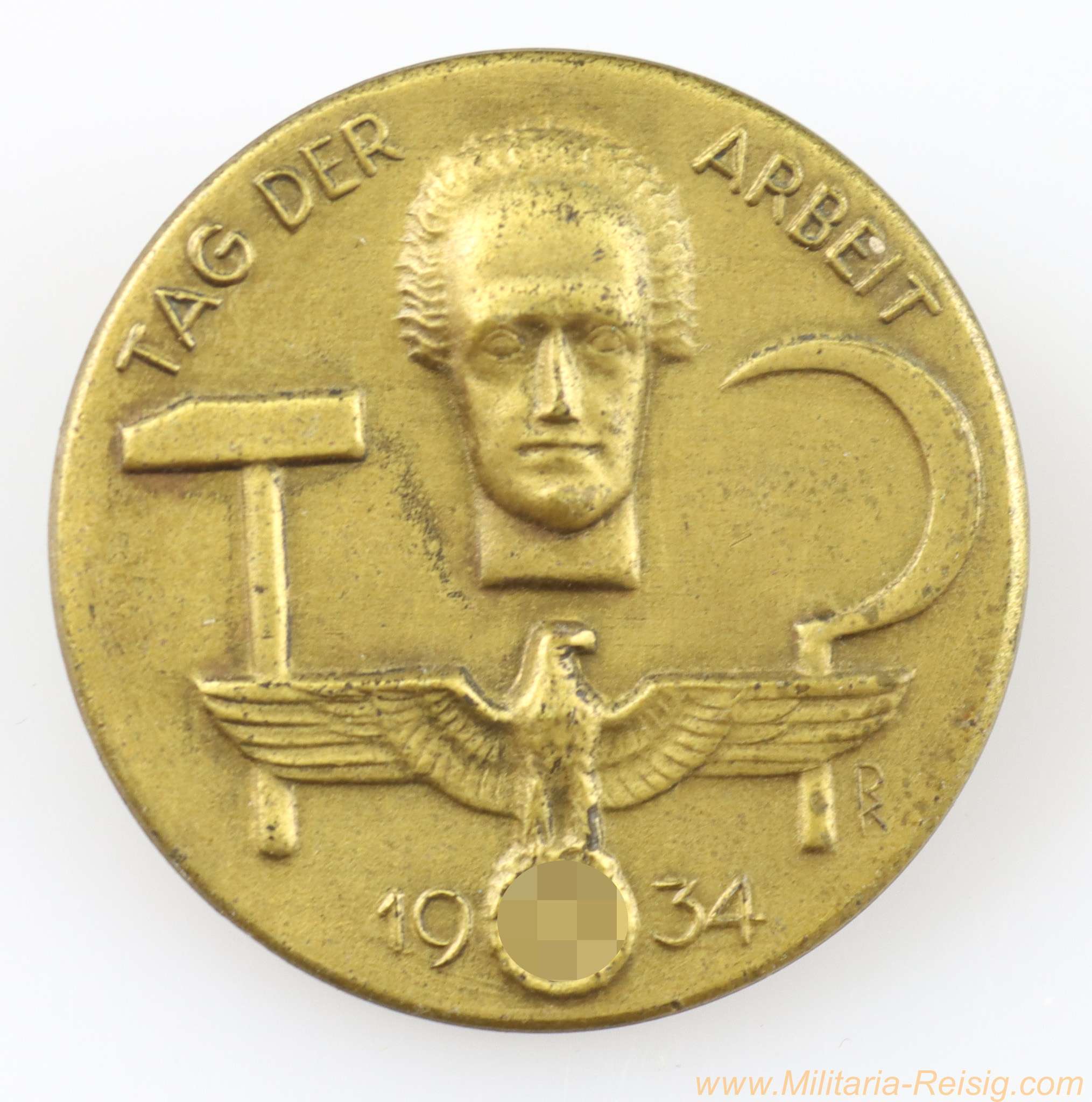 Abzeichen Tag der Arbeit 1934, Hersteller 1 Schwäbisch Gmünd