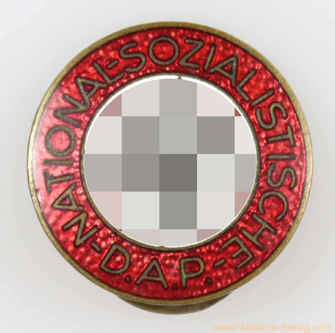 NSDAP Parteiabzeichen (Knopfloch-Variante) - RZM M1/157 (Phil. Turks Witwe, Wien)