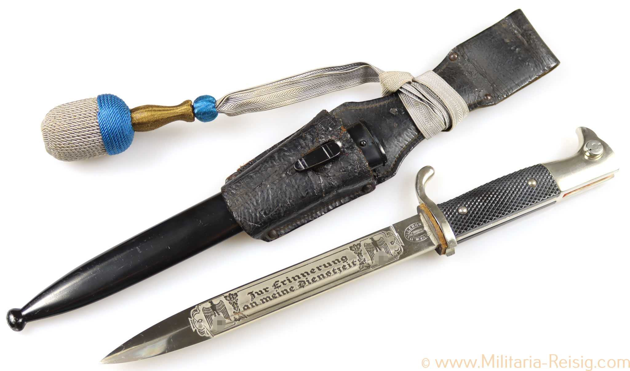 Extraseitengewehr mit Klingenätzung, Hersteller F. W. Höller, Solingen