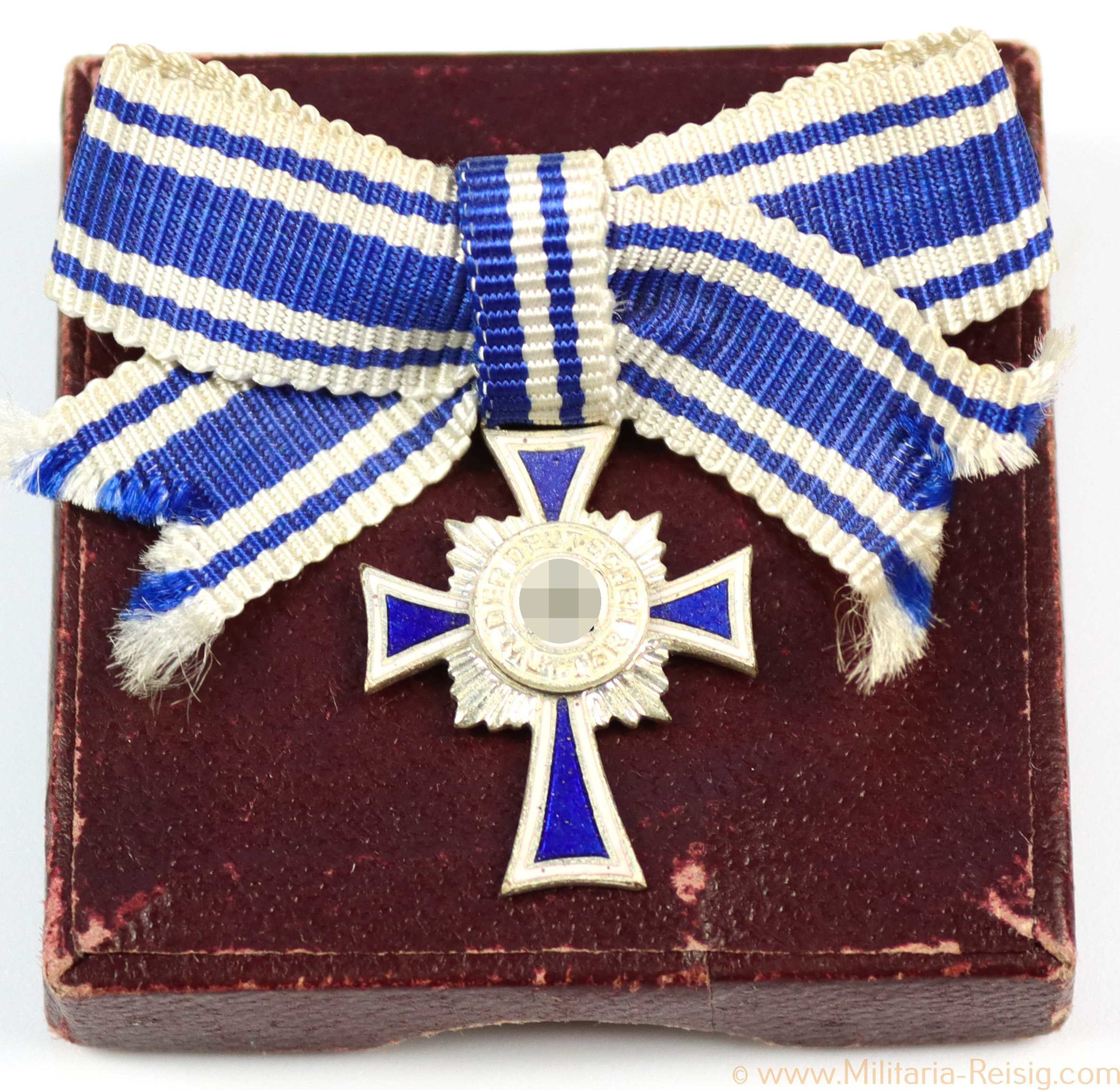 Miniatur Mutterkreuz in Silber, Herst. L/11 in Schachtel