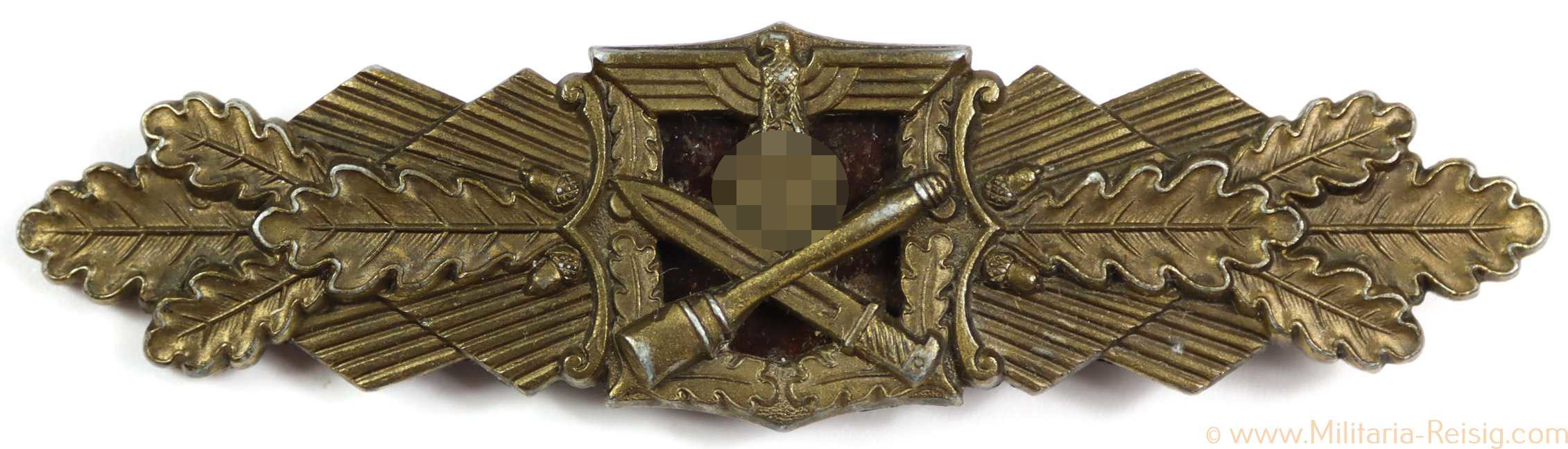 Nahkampfspange in Bronze, Hersteller Steinhauer & Lück, Lüdenscheid