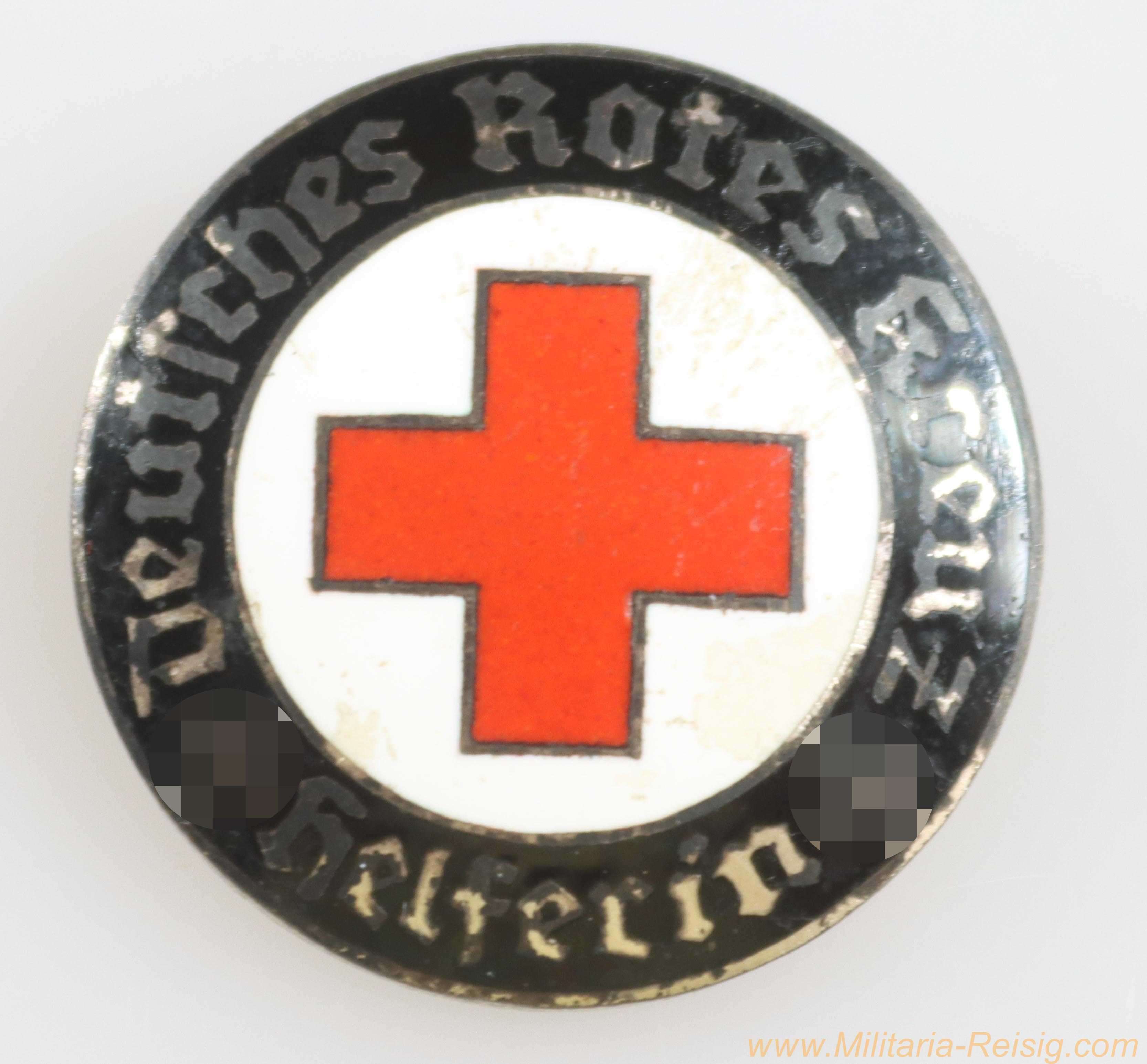 Deutsches Rotes Kreuz (DRK) Brosche für "Helferin", Hersteller ELM