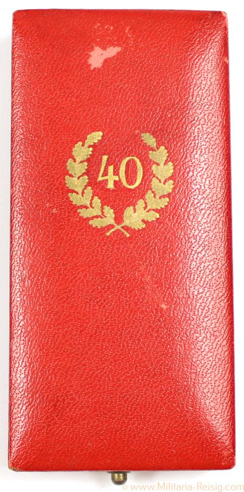 Etui Treudienst Ehrenzeichen 40 Jahre