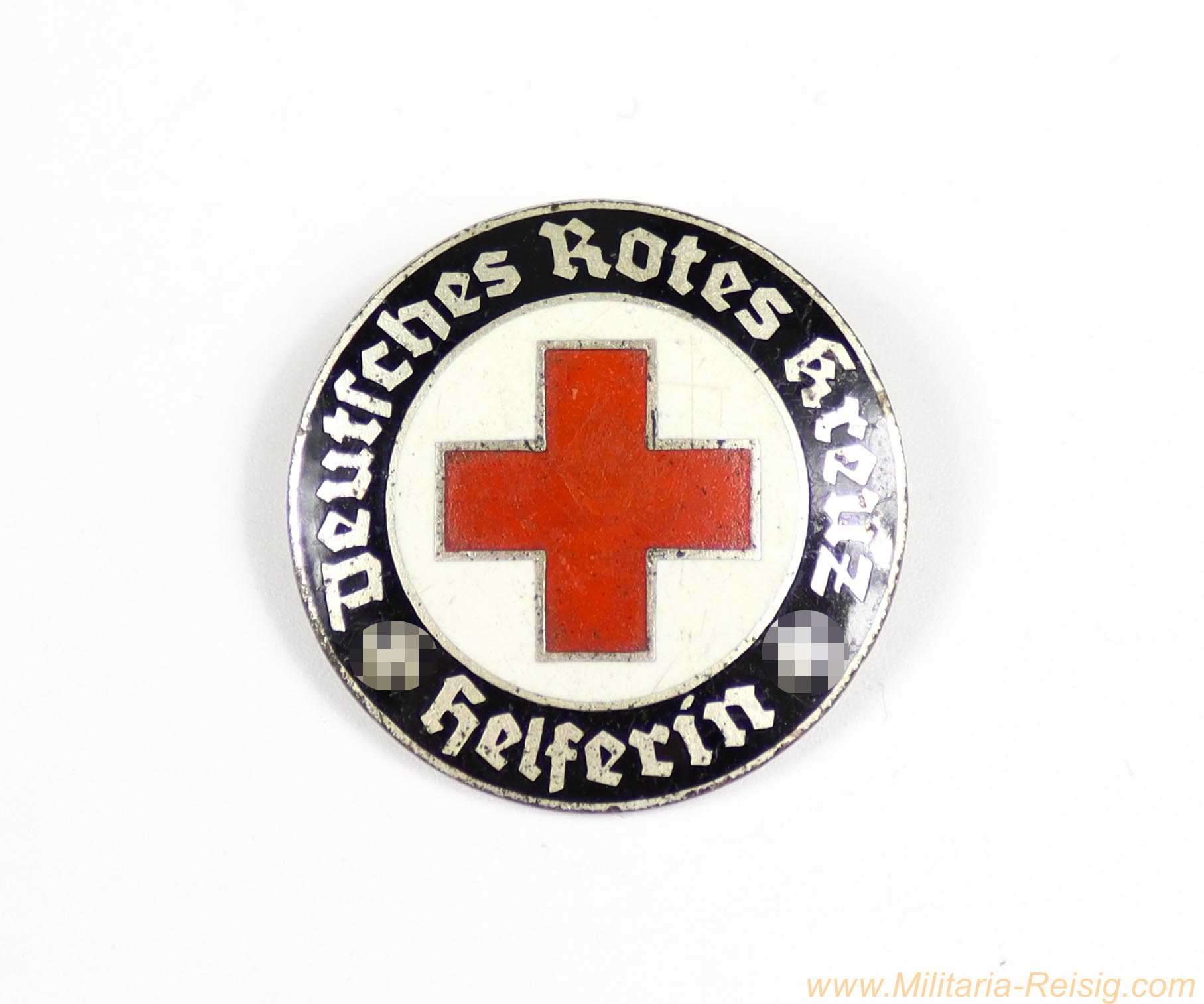 Brosche   Deutsches Rotes Kreuz (DRK) – Helferin –  "GES. GESCH."