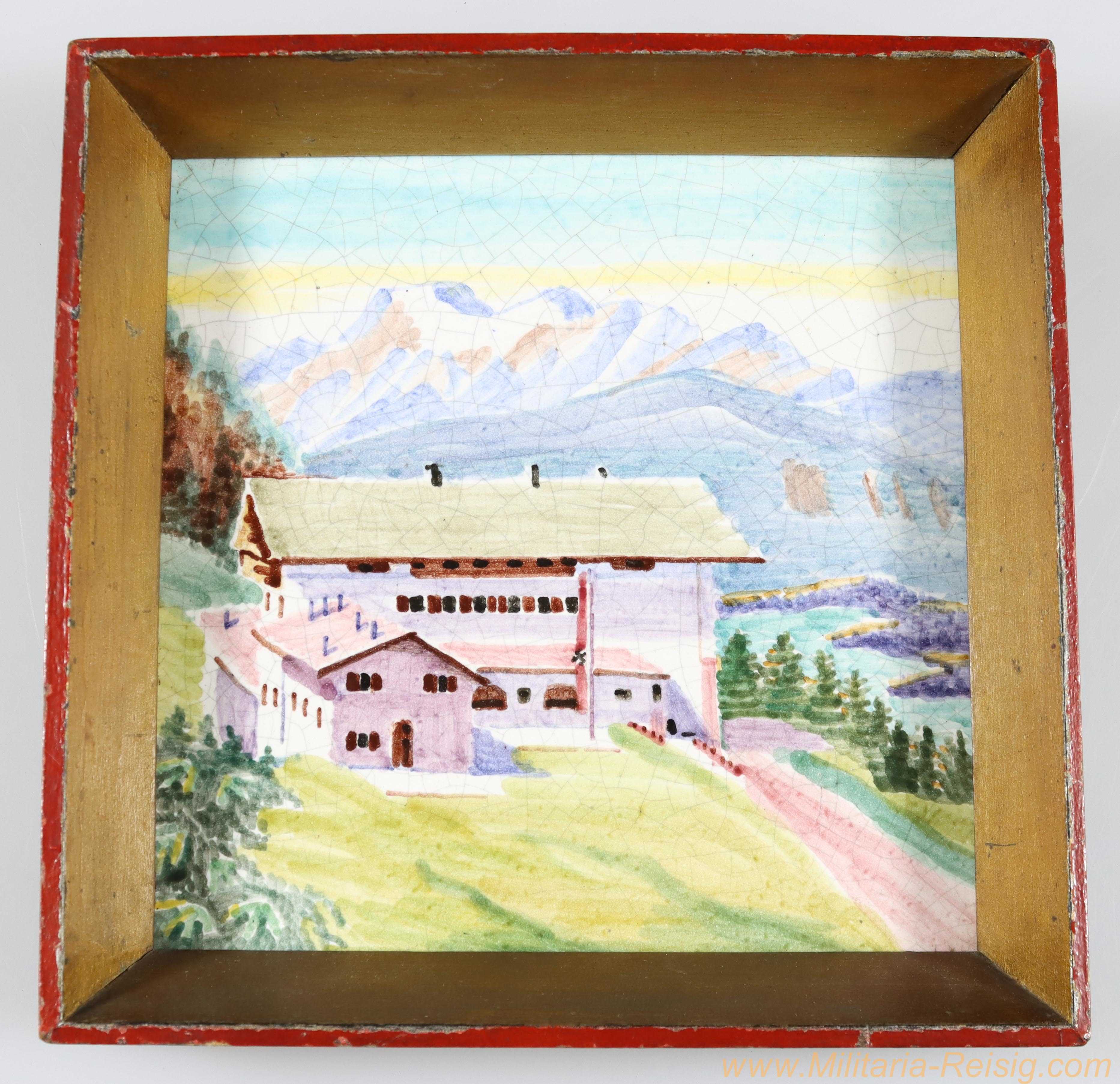 Porzellan Fliese Haus Wachenfeld Berghof Obersalzberg 