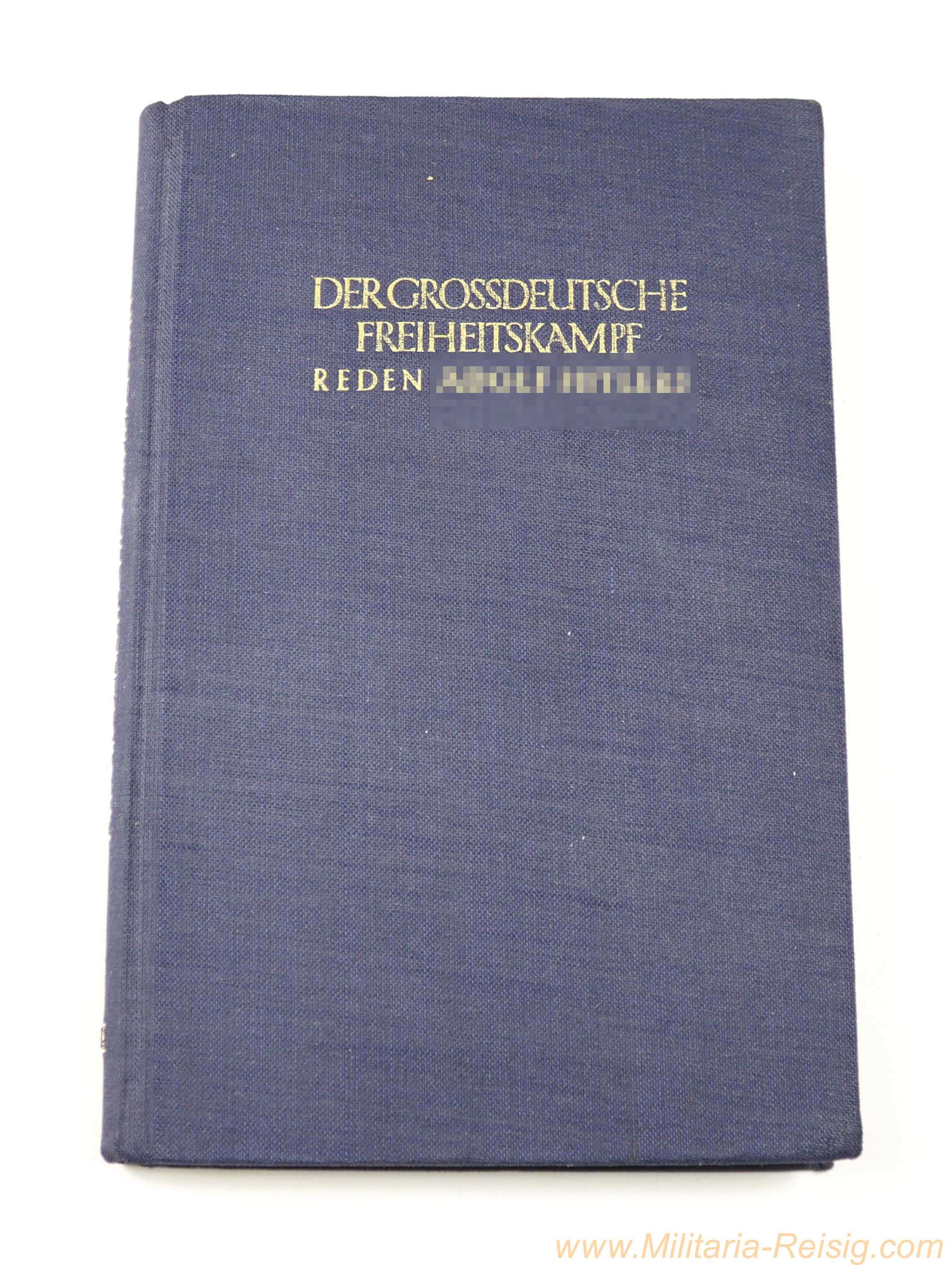 Buch "Der großdeutsche Freiheitskampf" – III. Band, Reden Adolf Hitlers