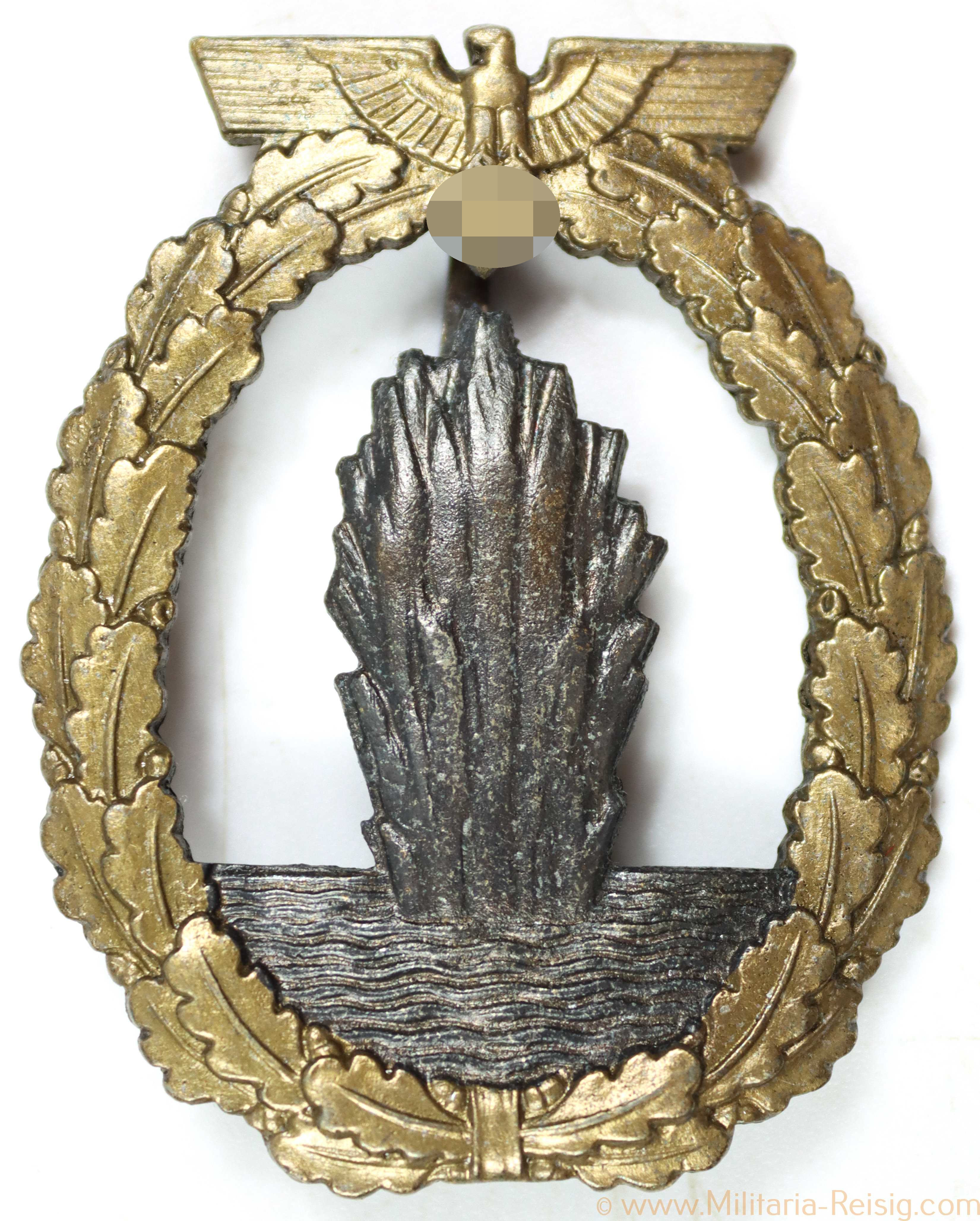 Marine Minensucher Kriegsabzeichen, Herst. Schwerin, Berlin