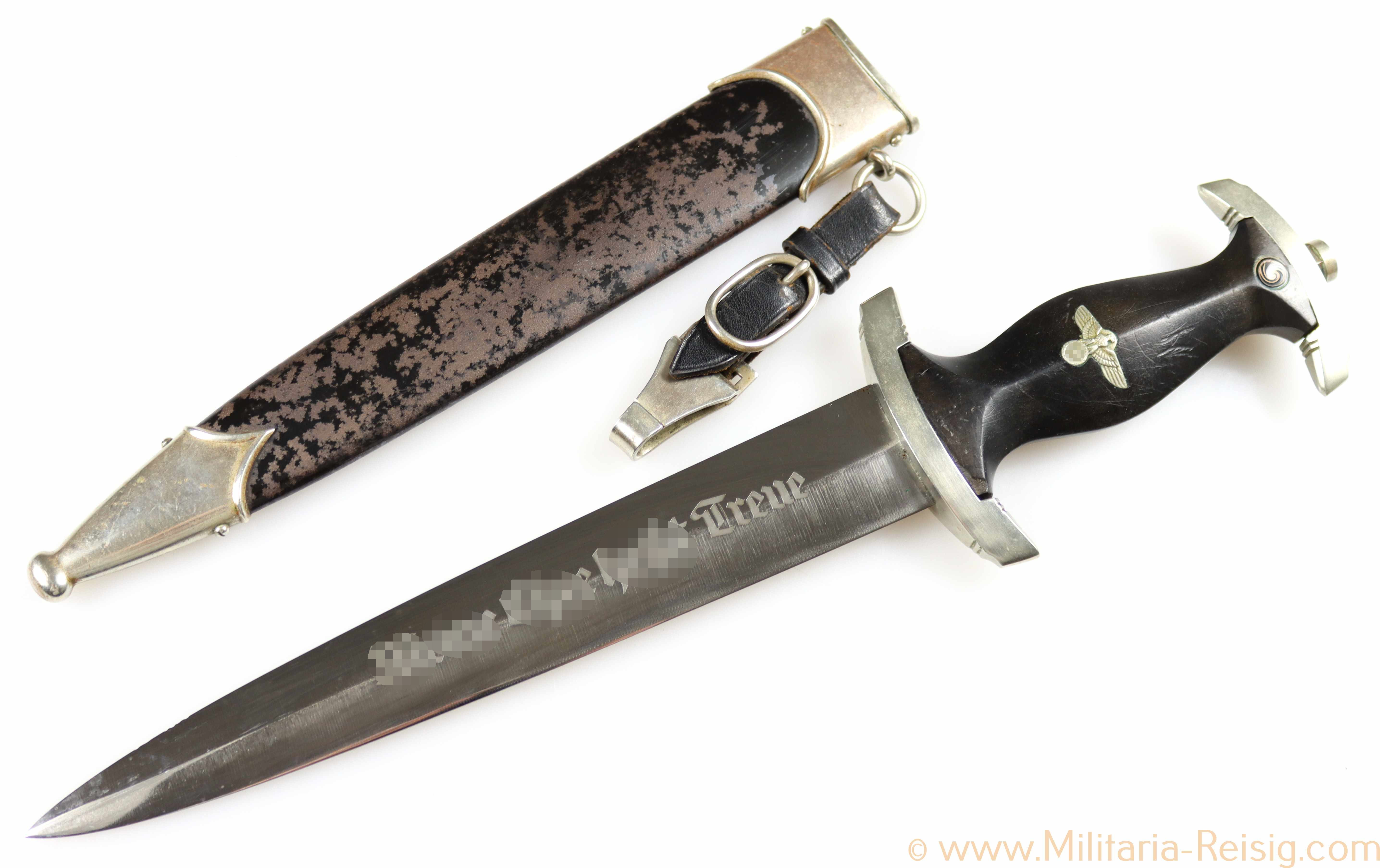 SS Dienstdolch mit Gehänge, Hersteller Gottlieb Hammesfahr, Solingen