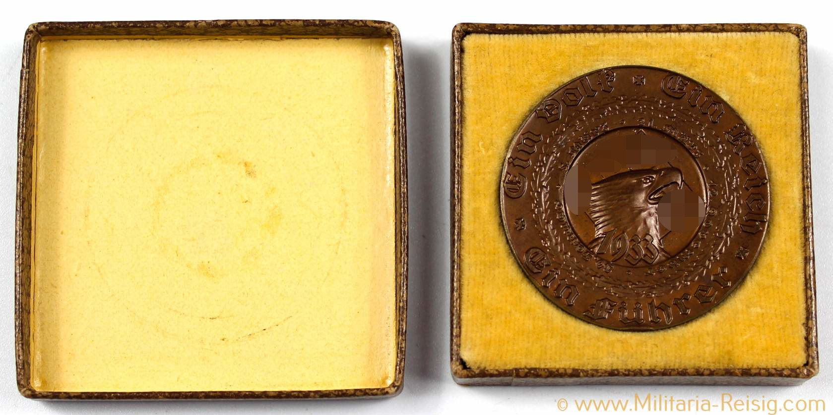 Medaille "Ein Volk, ein Reich, ein Führer 1933" im Etui 