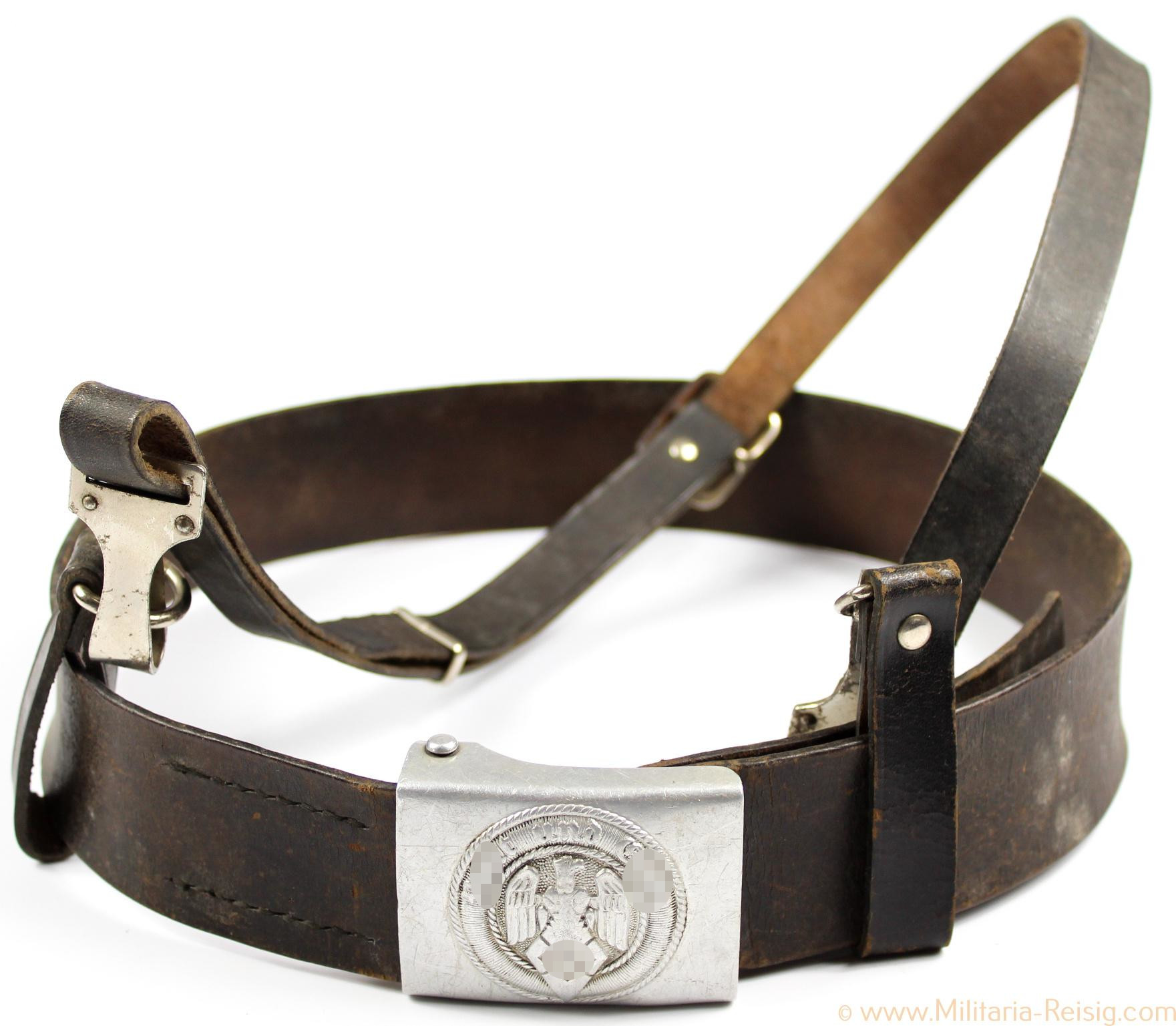 HJ Koppelschloss mit Koppelriemen, Herst. RZM M4/38