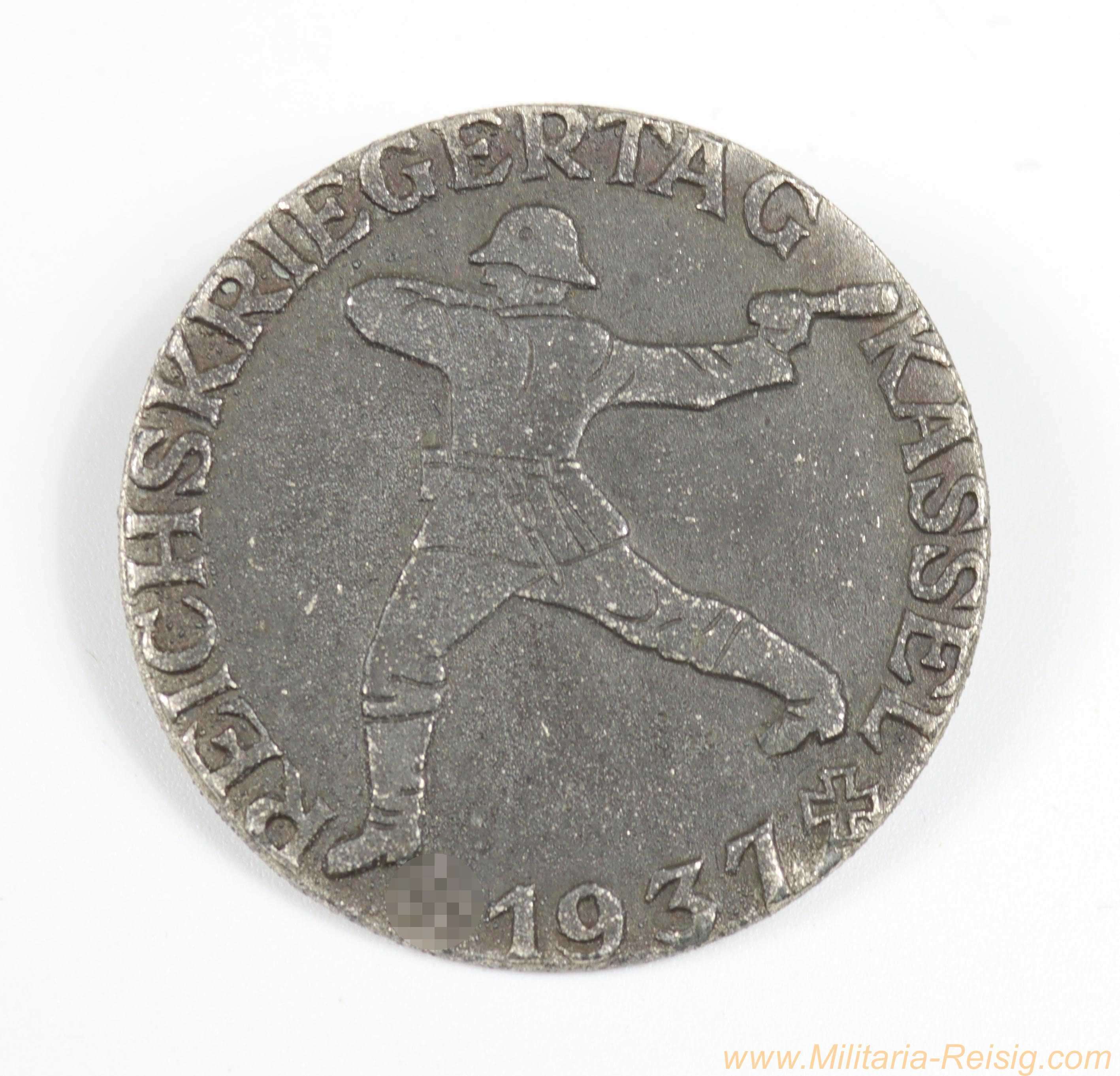 Abzeichen - "Reichskriegertag Kassel 1937"