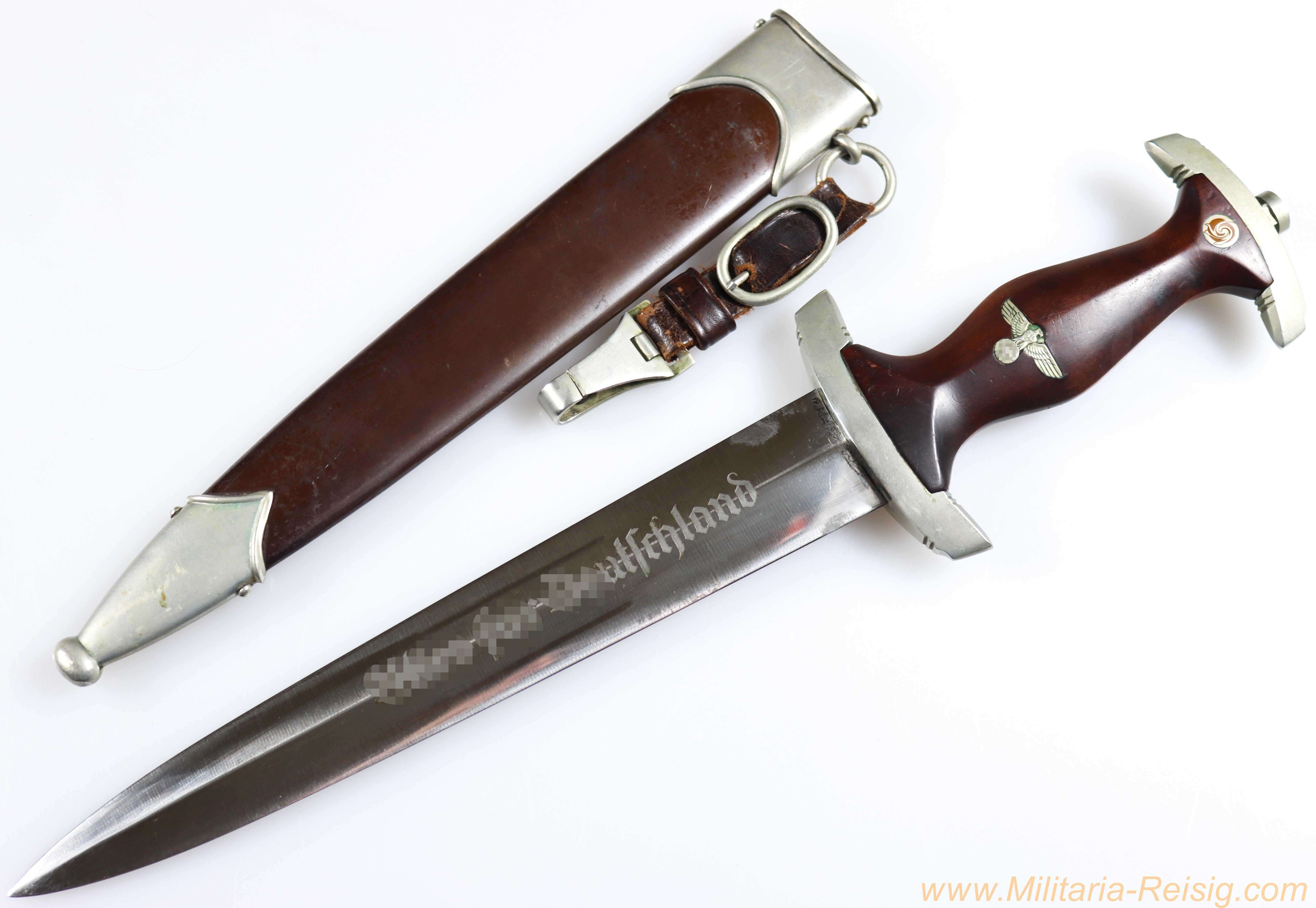 SA Dolch mit Gehänge, Hersteller Kuno Ritter, Solingen