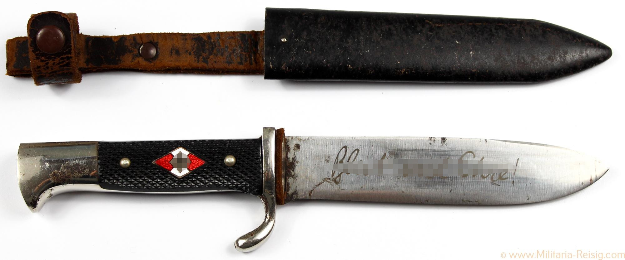 HJ Fahrtenmesser, Hersteller F. Plücker Jr, Solingen