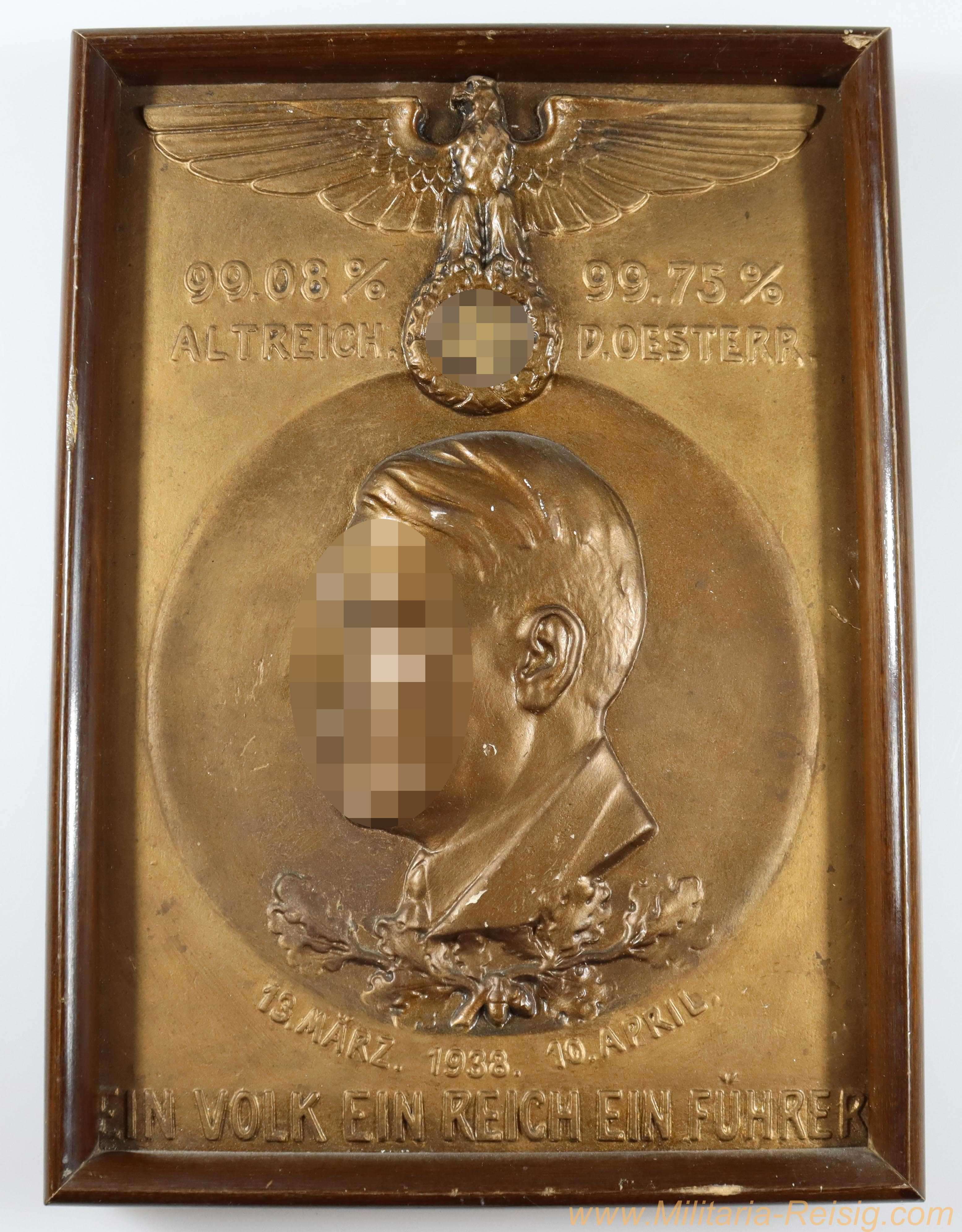 Relief Adolf Hitler - Ein Volk, Ein Reich, Ein Führer