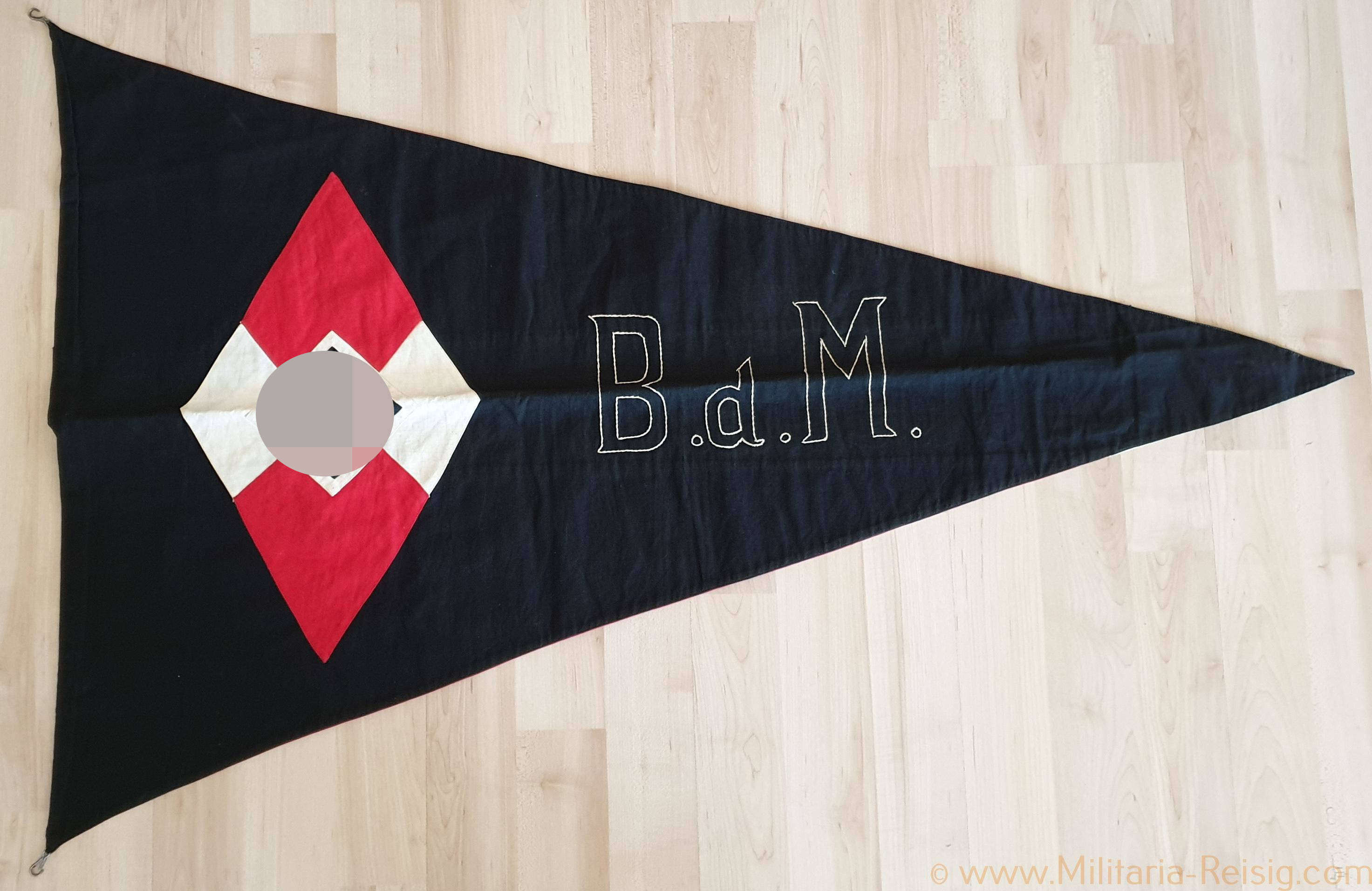 HJ Gruppenwimpel "Laubenheim" Bund Deutscher Mädels