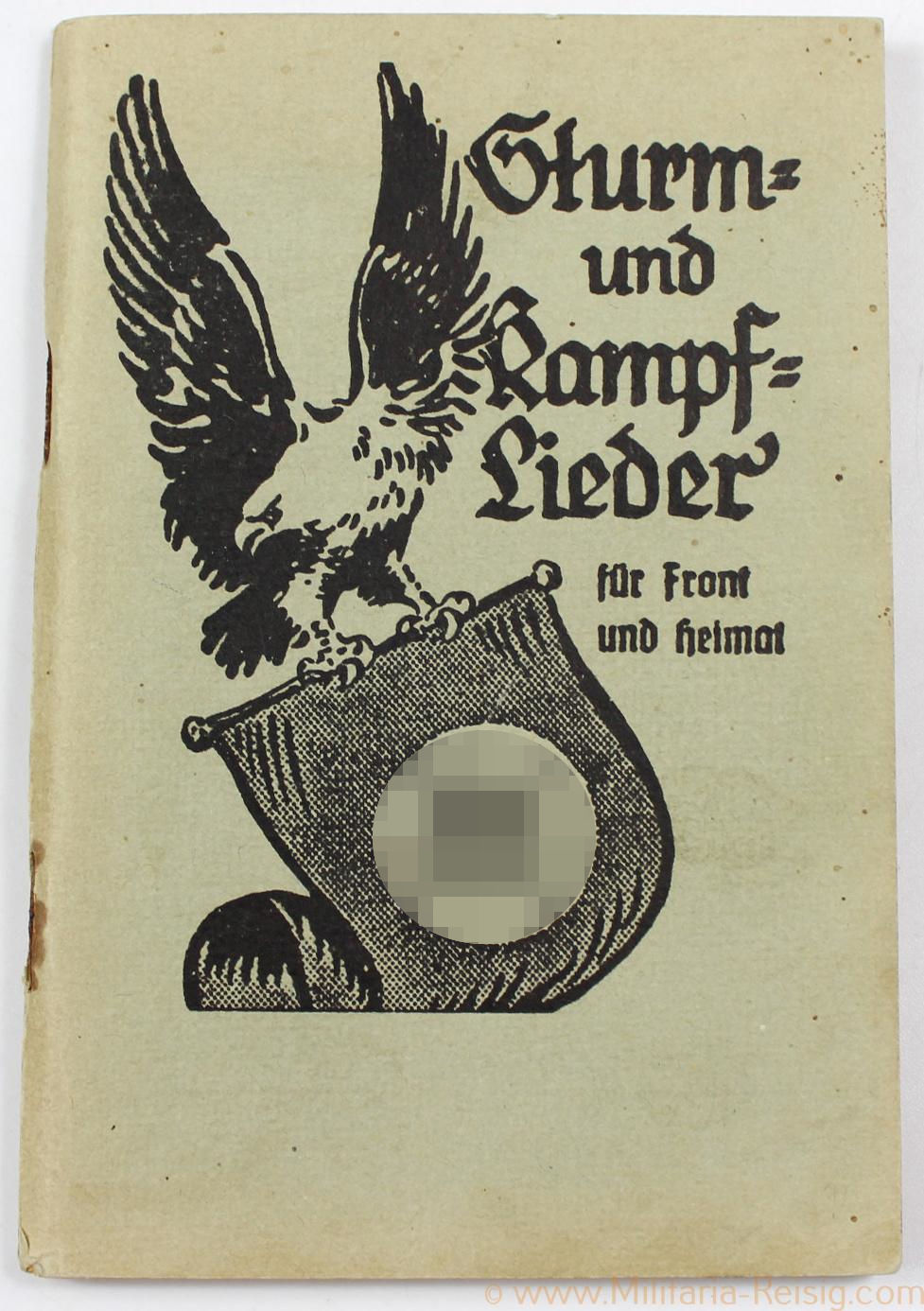 SA Liederbuch "Sturm und Kampflieder für Front und Heimat" 1941