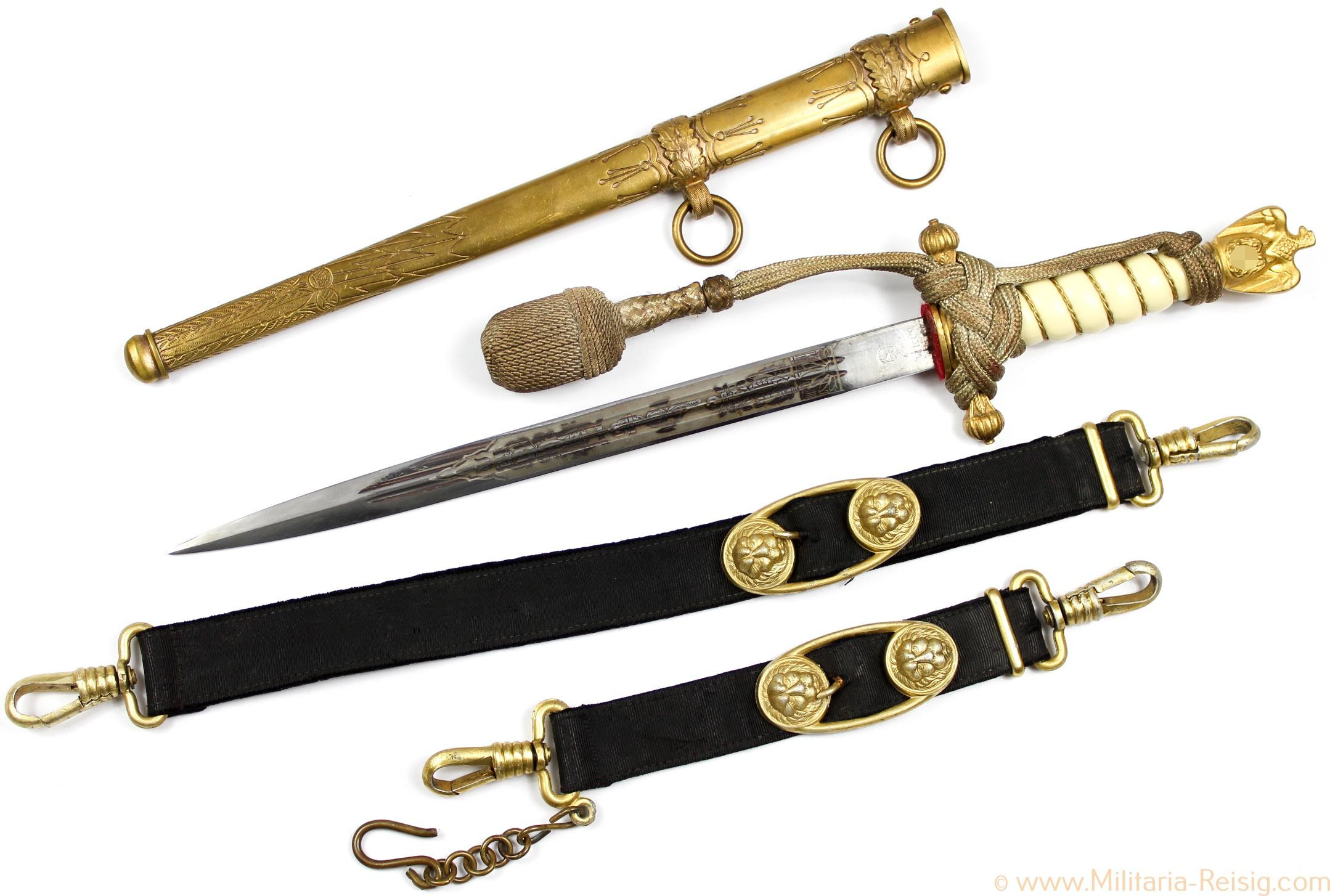 Kriegsmarine Offiziersdolch, Herst. Weyersberg Kirschbaum & Cie. WKC