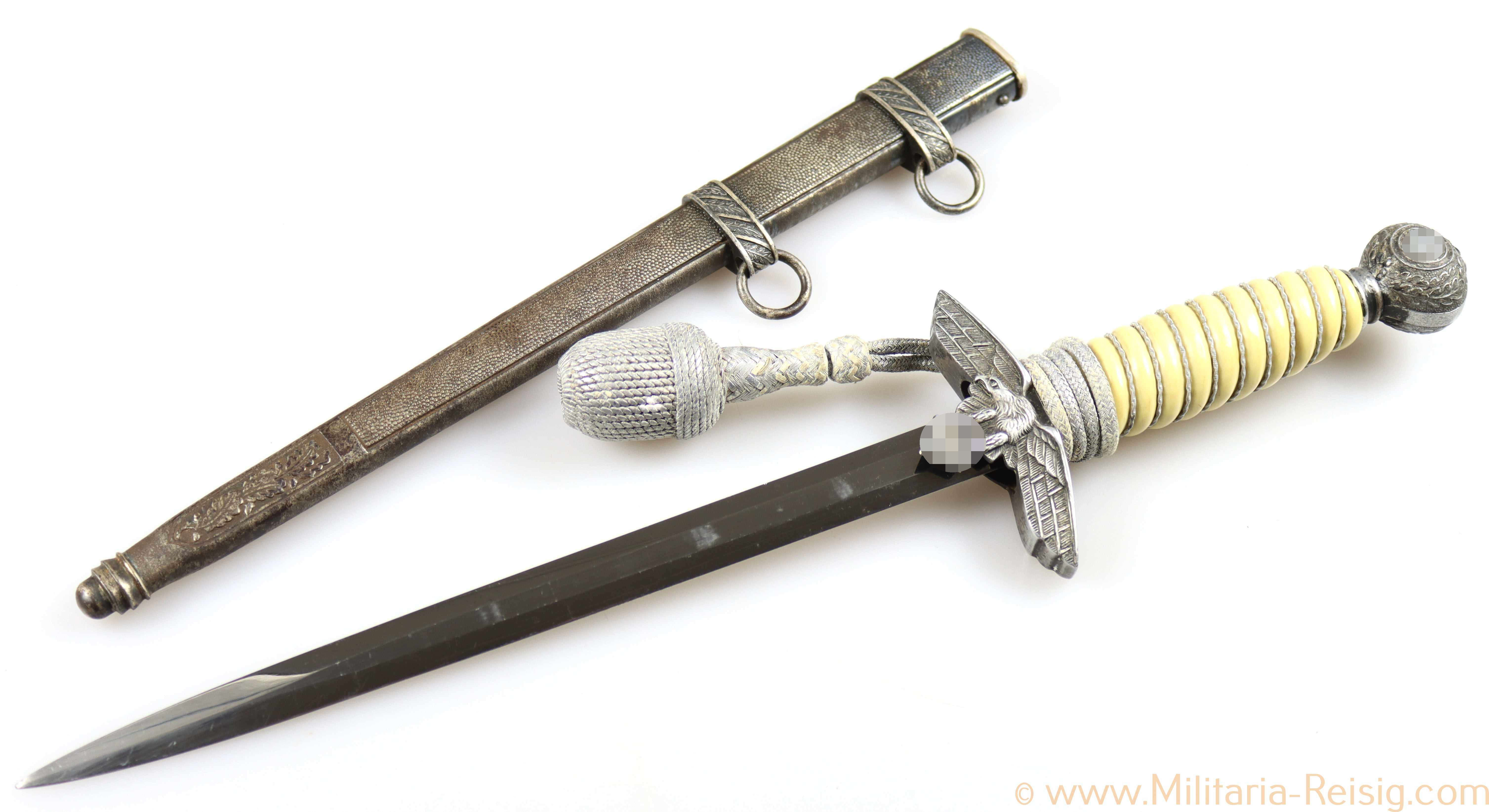 Luftwaffe Offiziersdolch mit Portepee, Hersteller Ernst Pack & Söhne, Solingen