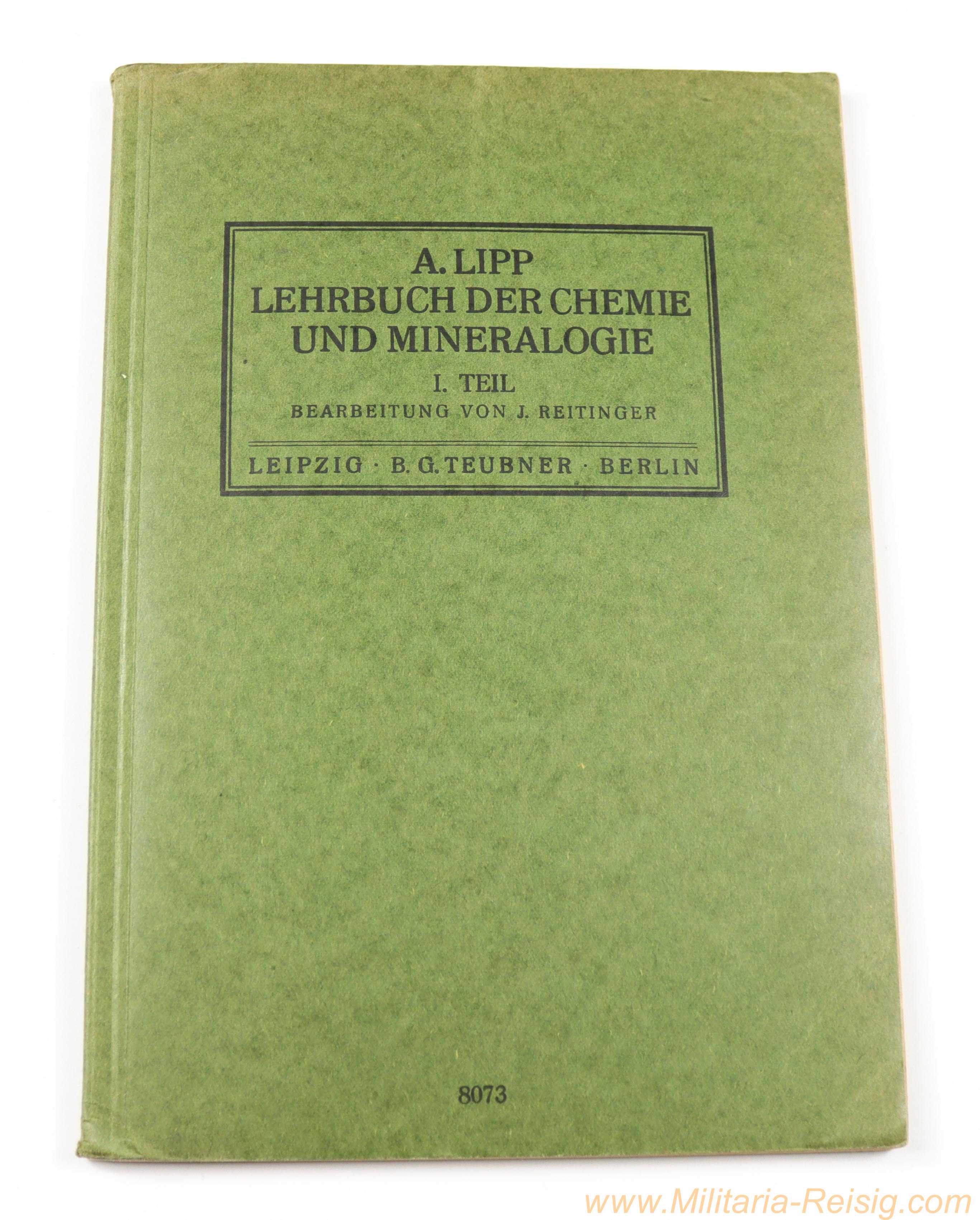 "Lehrbuch der Chemie und Mineralogie" - A. Lipp / J. Reitinger - 1936