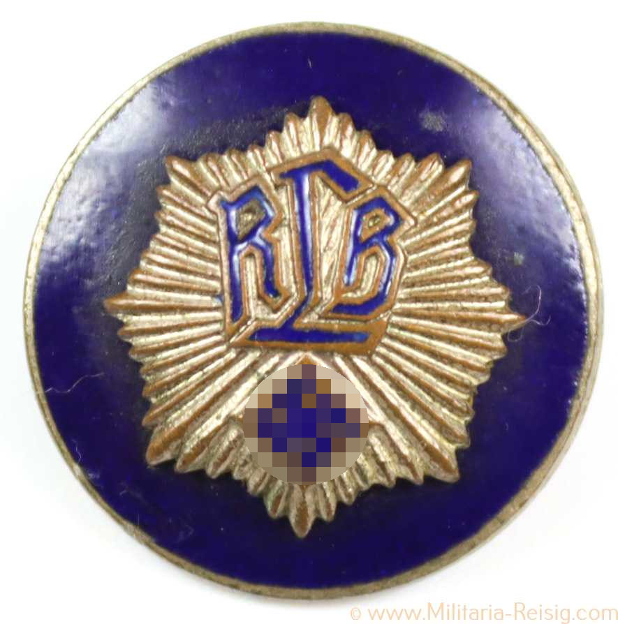 Mitgliedsabzeichen Reichsluftschutzbund (RLB), Herst. Hermann Aurich Dresden, 19mm