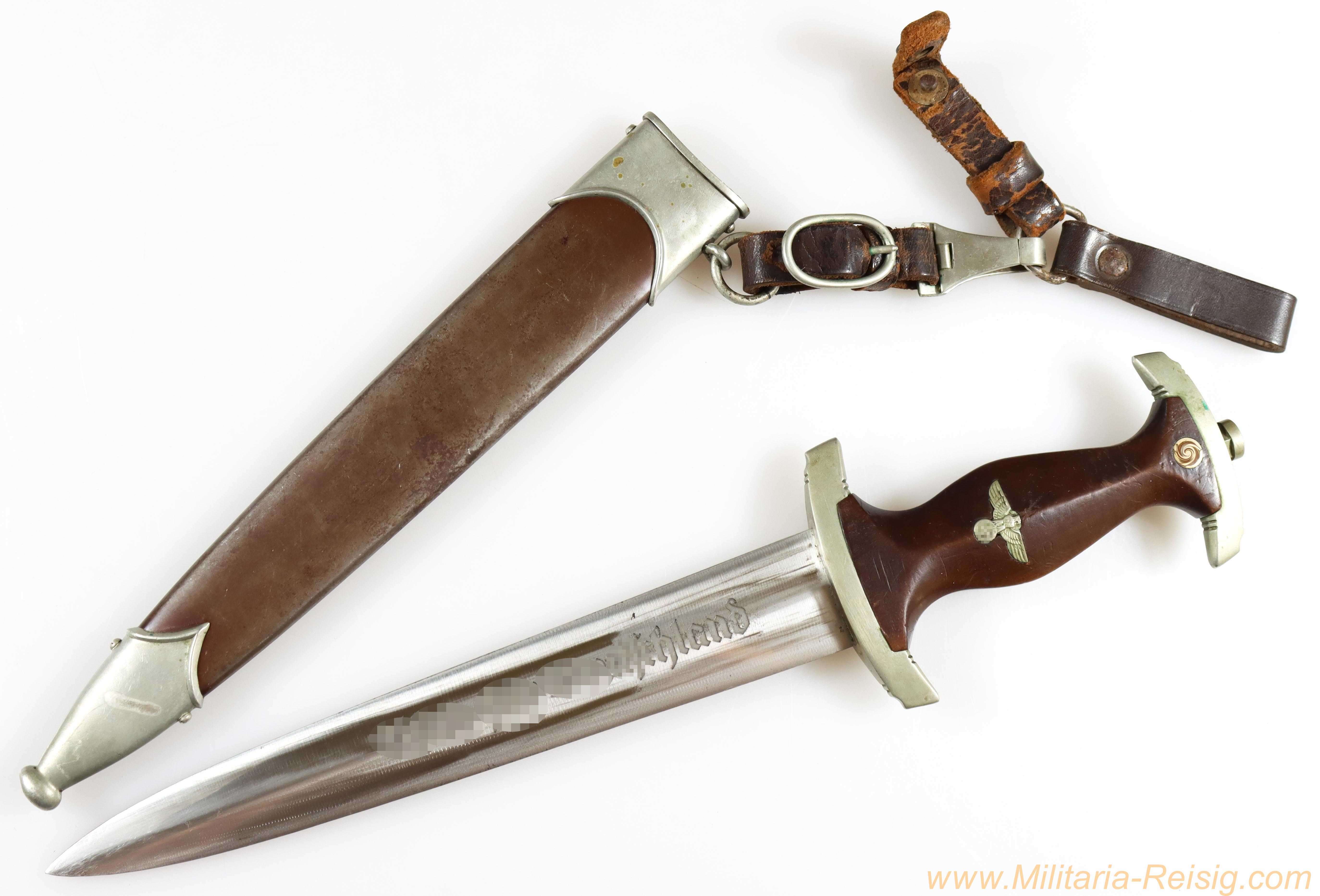 SA Dolch mit Gehänge, Hersteller F. Herder Albrecht, Solingen