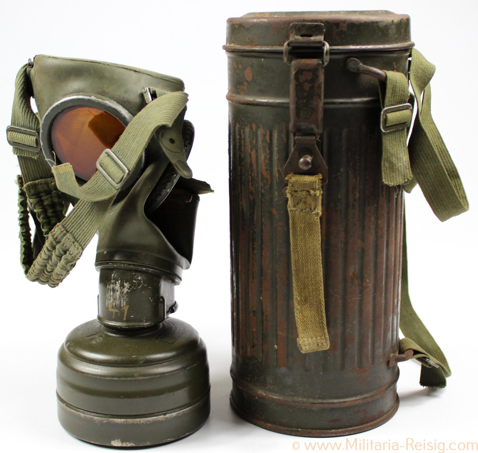 Gasmaske der Wehrmacht 1940, Modell GM-38, Herst. Dräger, Lübeck