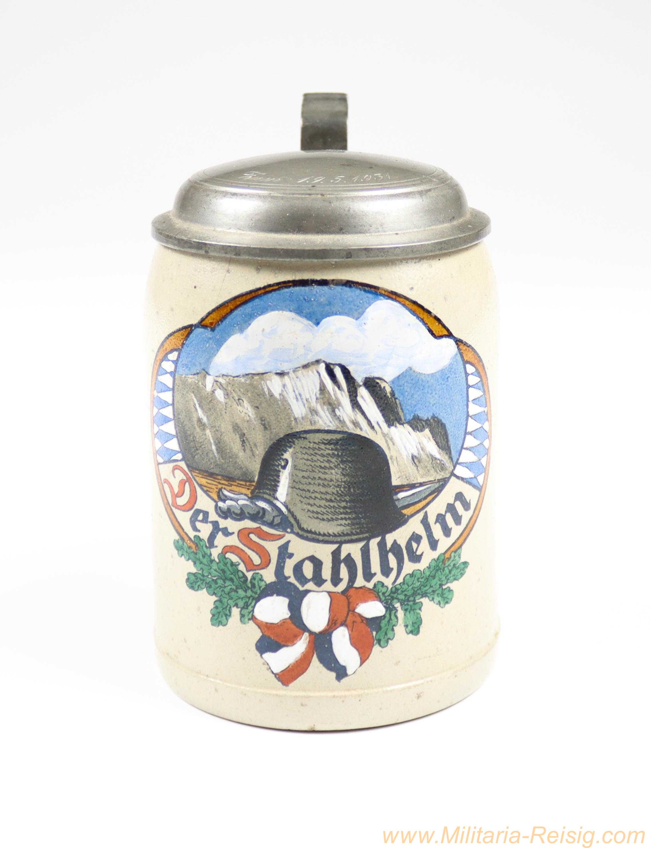 Krug "Der Stahlhelm" - datiert 19.05.1931