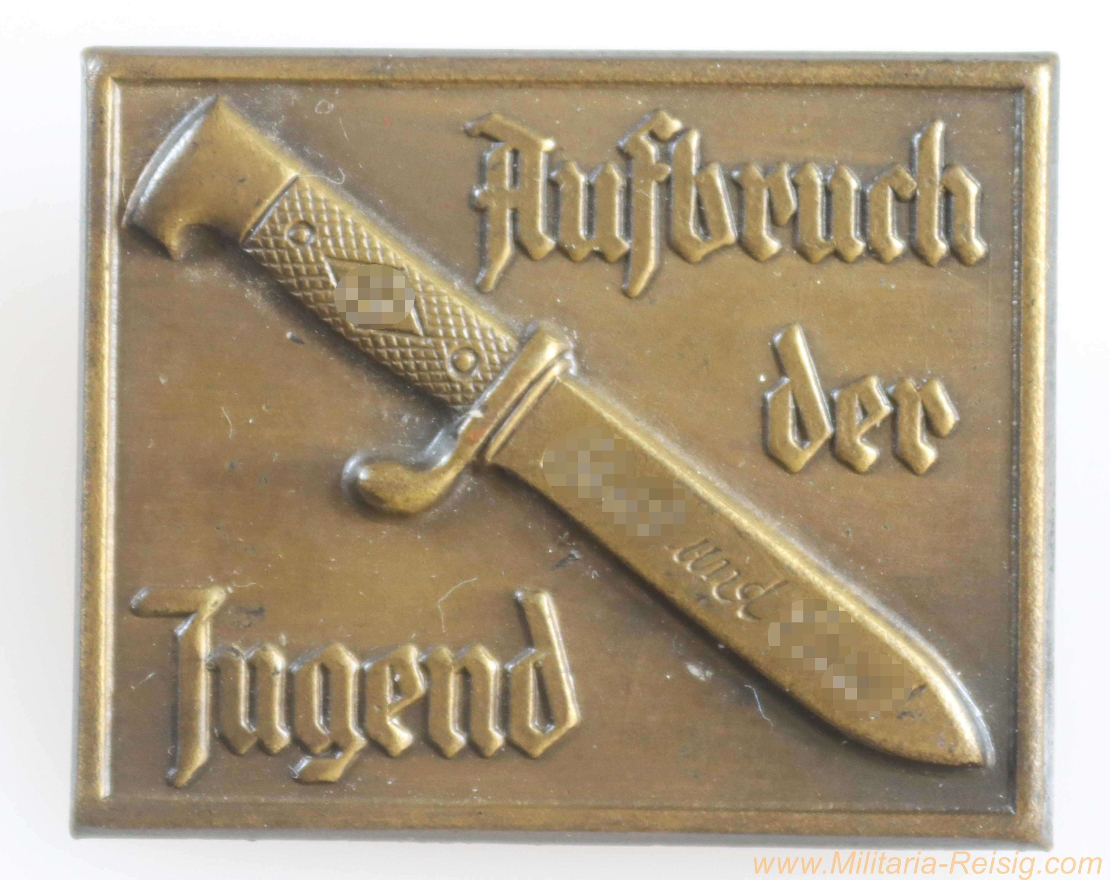 HJ Abzeichen Aufbruch der Jugend, Hersteller Kerbach & Israel, Dresden