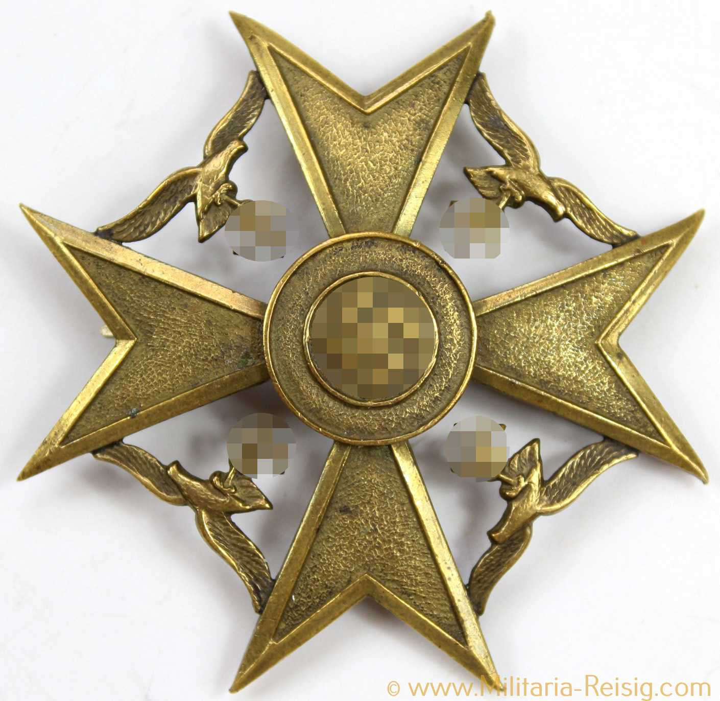 Spanienkreuz in Bronze, Herst. Otto Schickle, Pforzheim