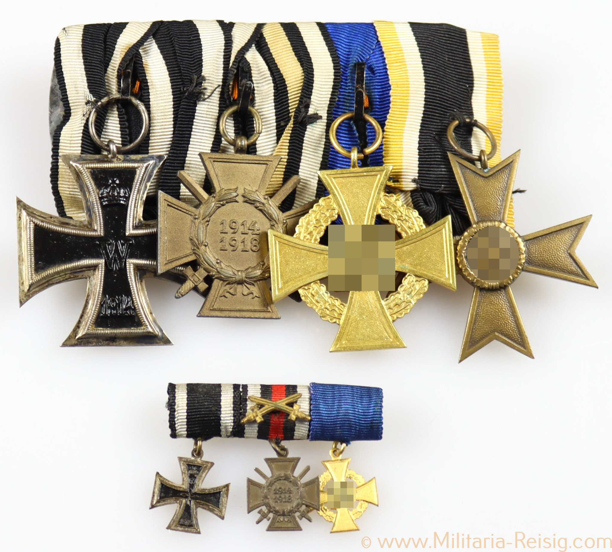 Ordensspange mit 4 Auszeichnungen