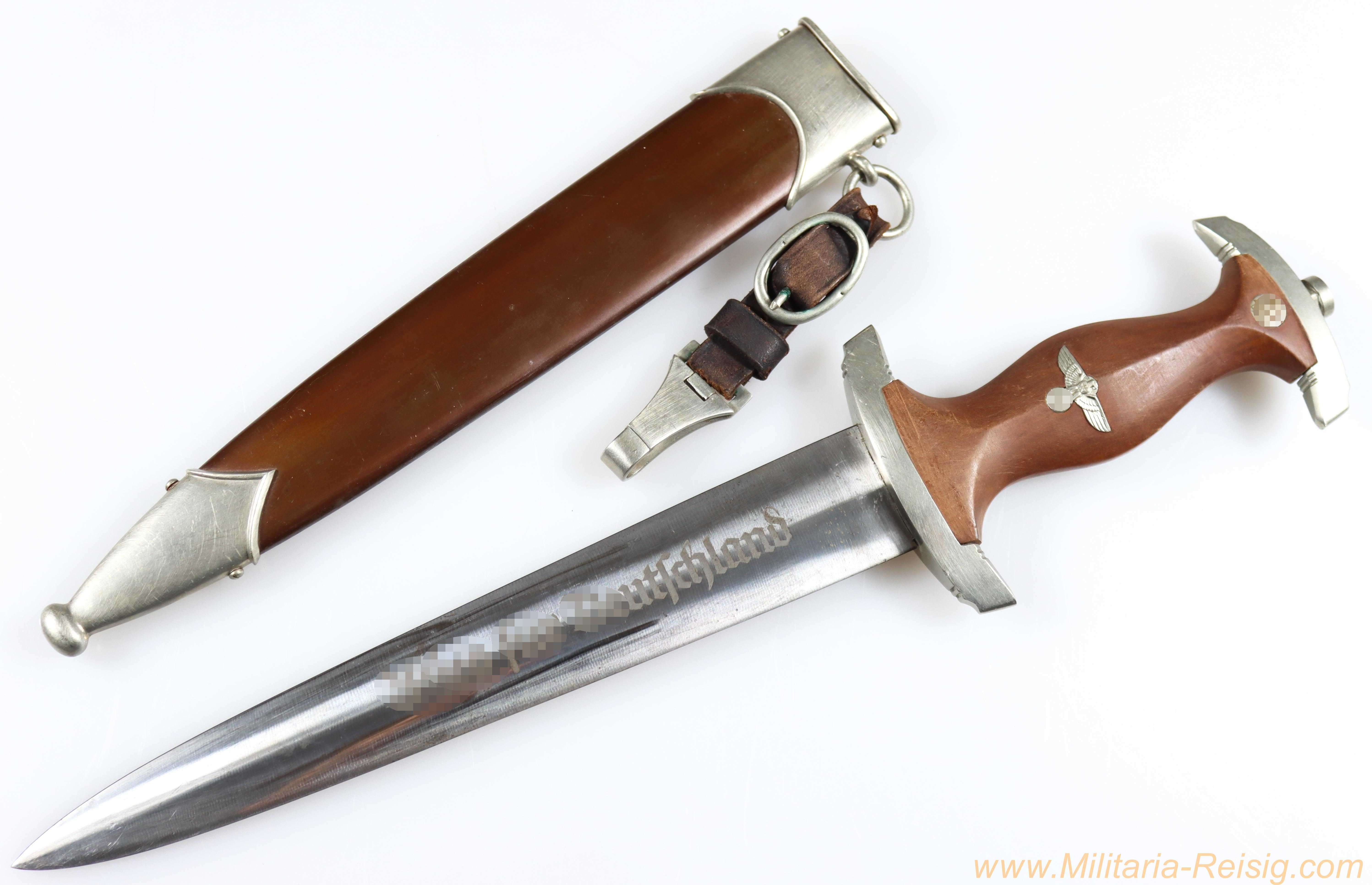 SA Dolch mit Gehänge, Hersteller Gebr. Gräfrath, Solingen