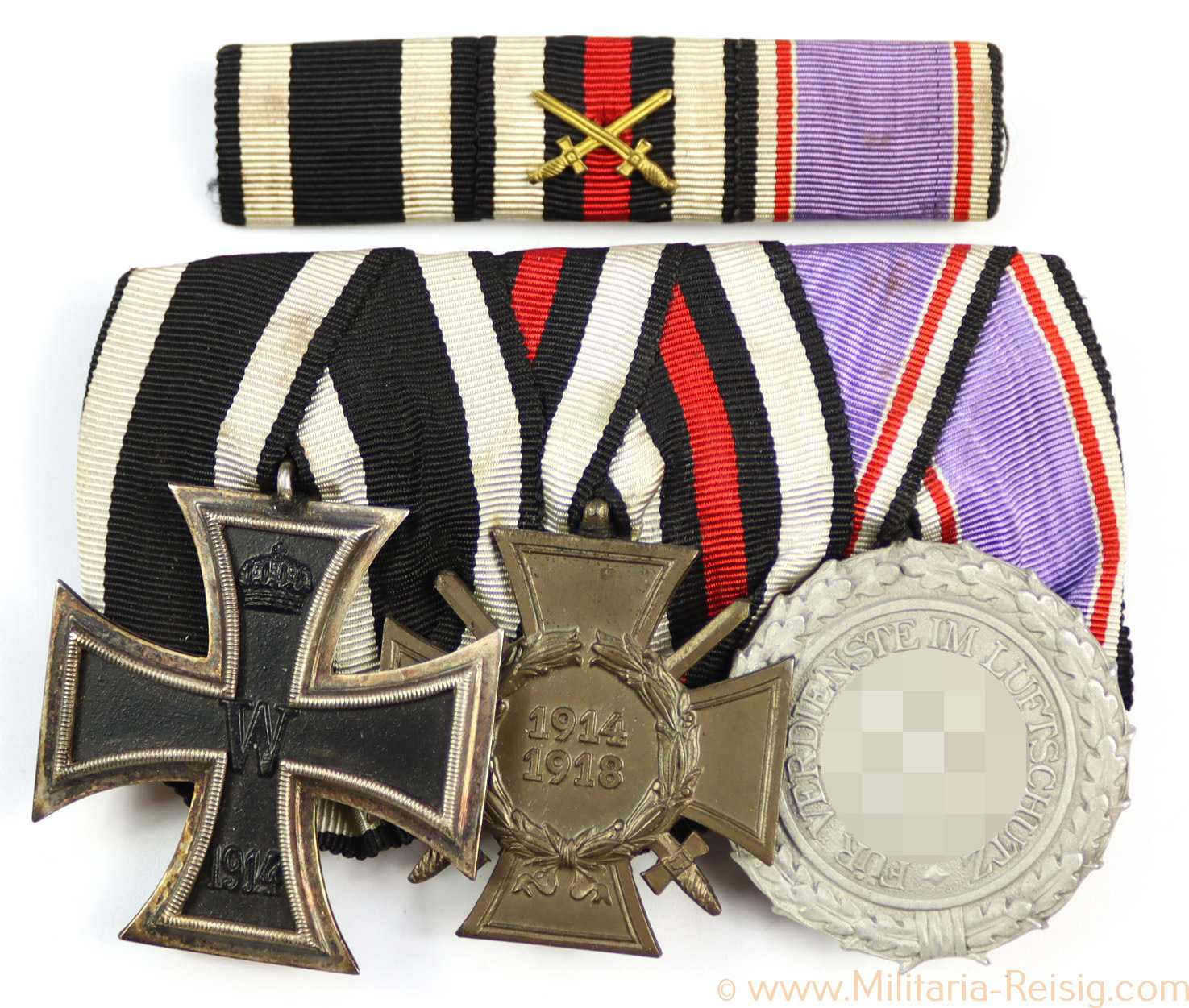 Ordensspange mit 3 Auszeichnungen + Bandspange