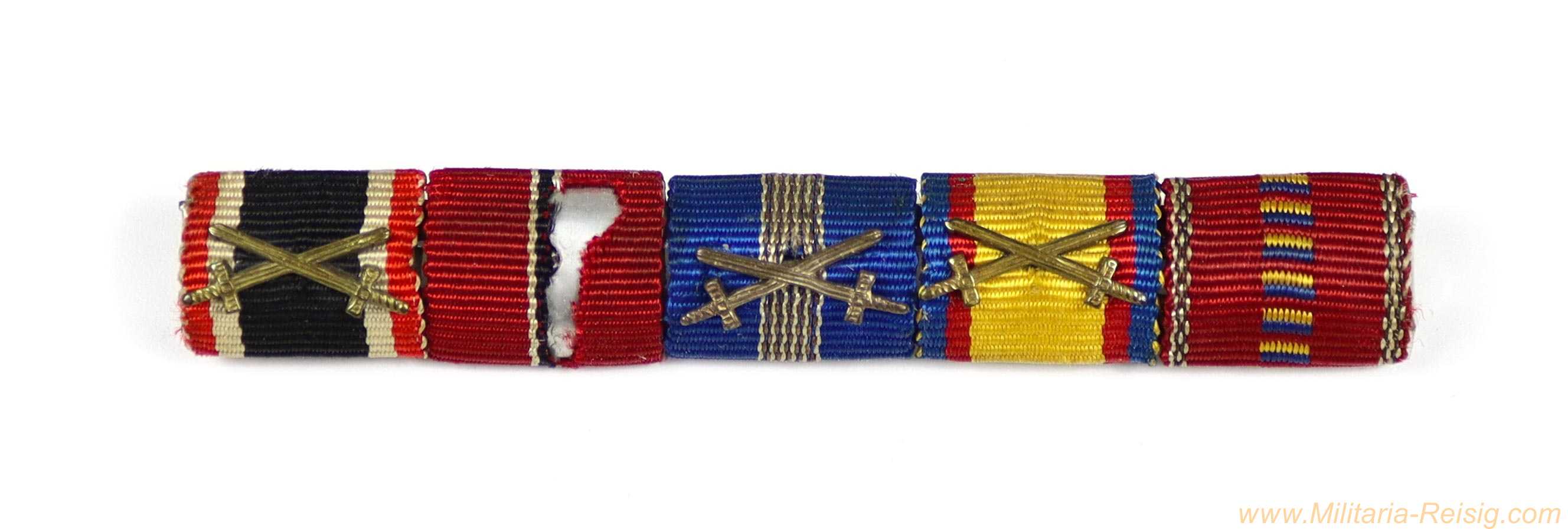 Bandspange mit 5 Auszeichnungen 