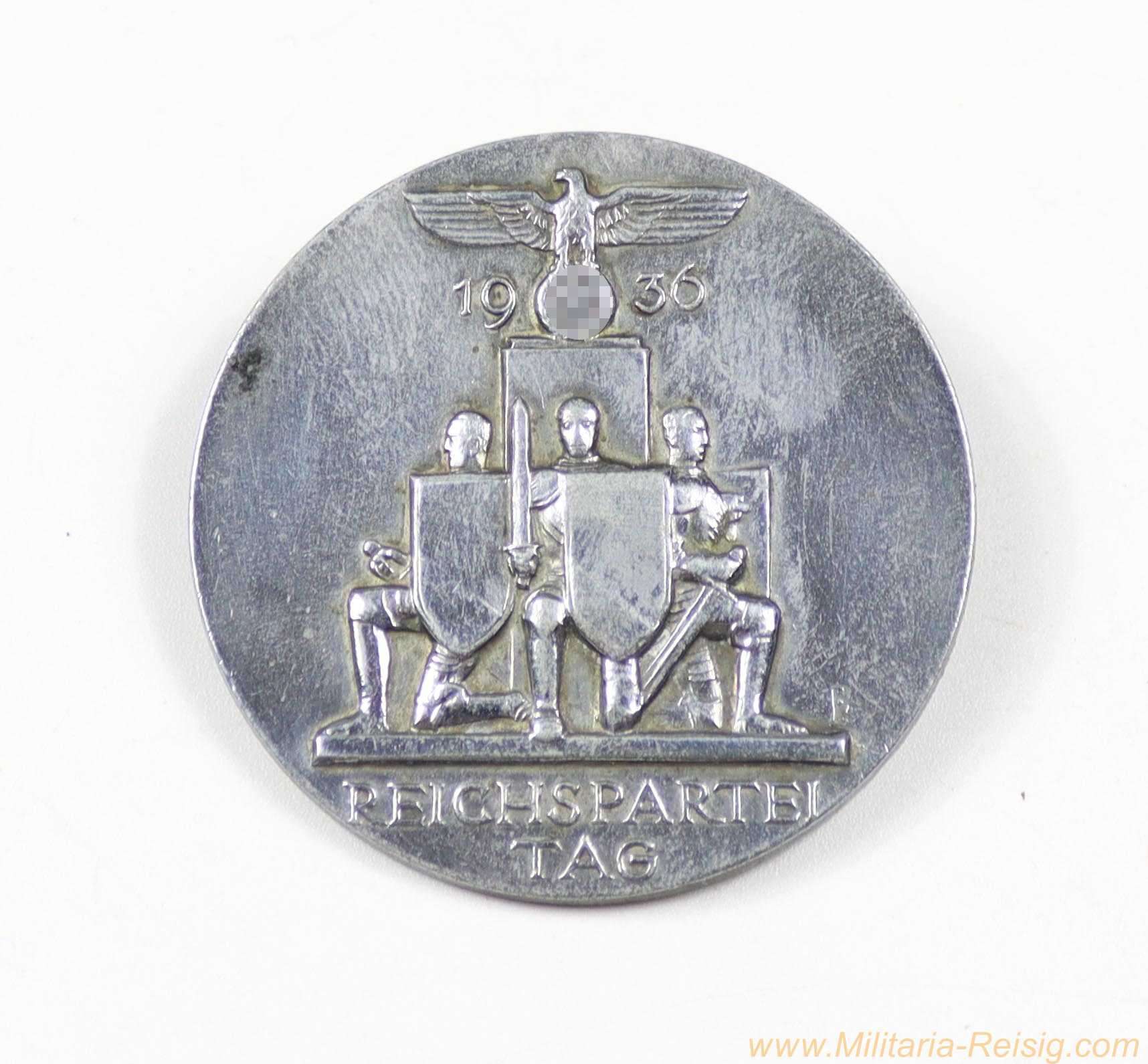 Abzeichen "Reichsparteitag 1936" – B.H. Mayer, Pforzheim
