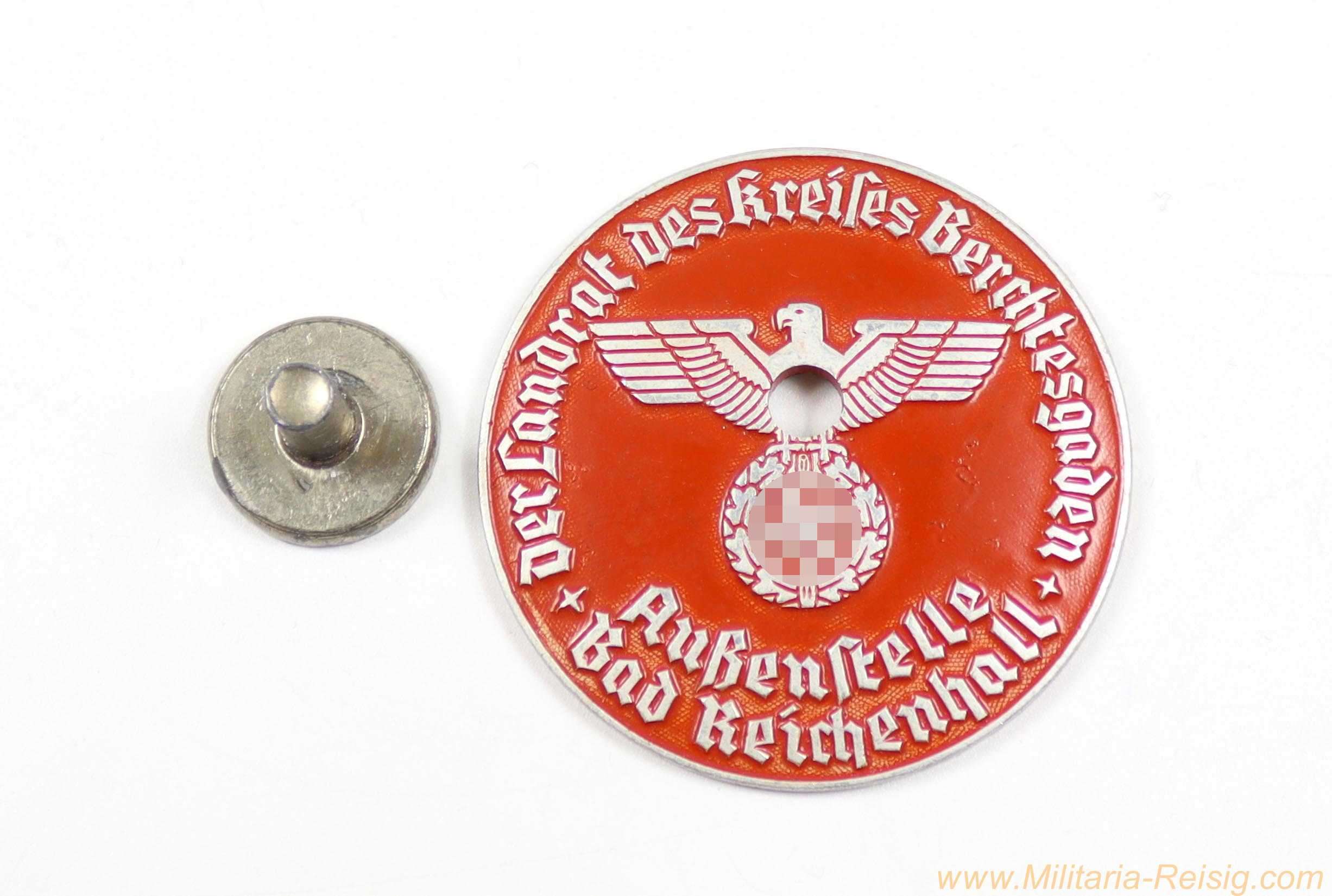 Kfz-Zulassungsplakette des Kreises Berchtesgaden