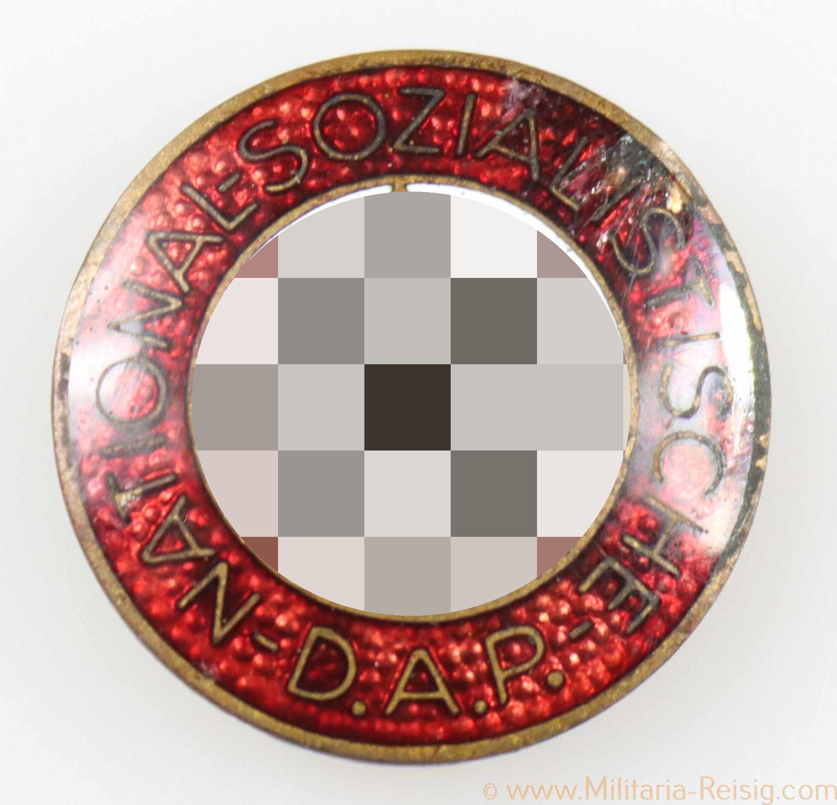 NSDAP Parteiabzeichen Knopfloch Version, Hersteller RZM MNSDAP Parteiabzeichen Knopfloch Version, Hersteller RZM M1/1371/137