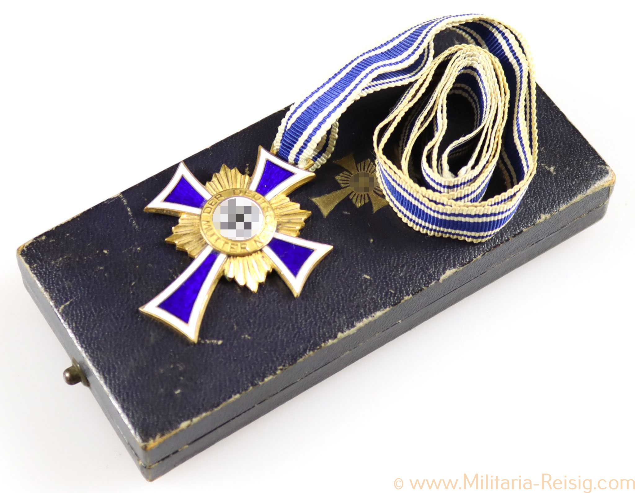 Mutterkreuz in Gold im Etui, Hersteller Ziemer & Söhne Oberstein