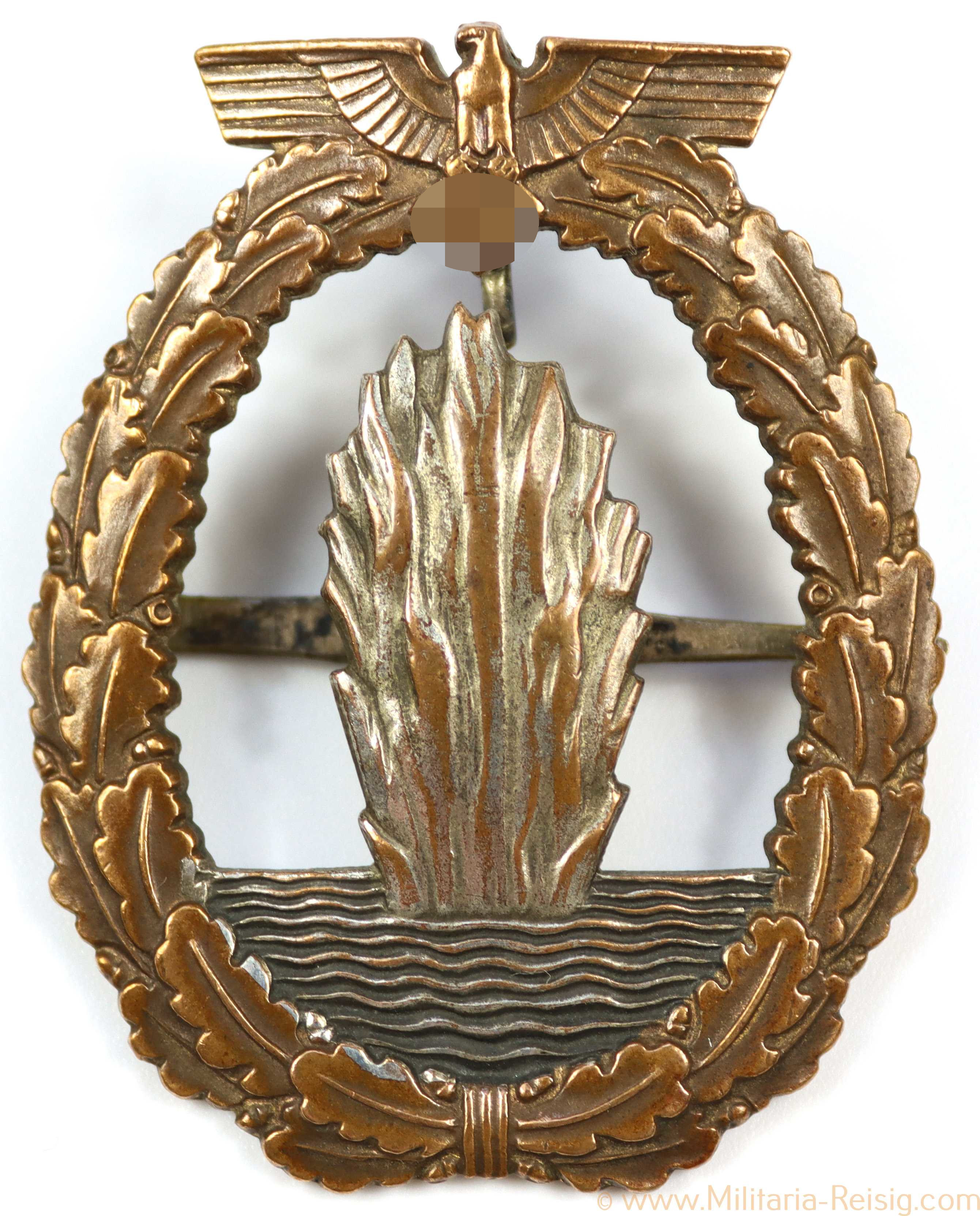 Marine Minensucher Kriegsabzeichen, Herst. Wilhelm Deumer, Lüdenscheid