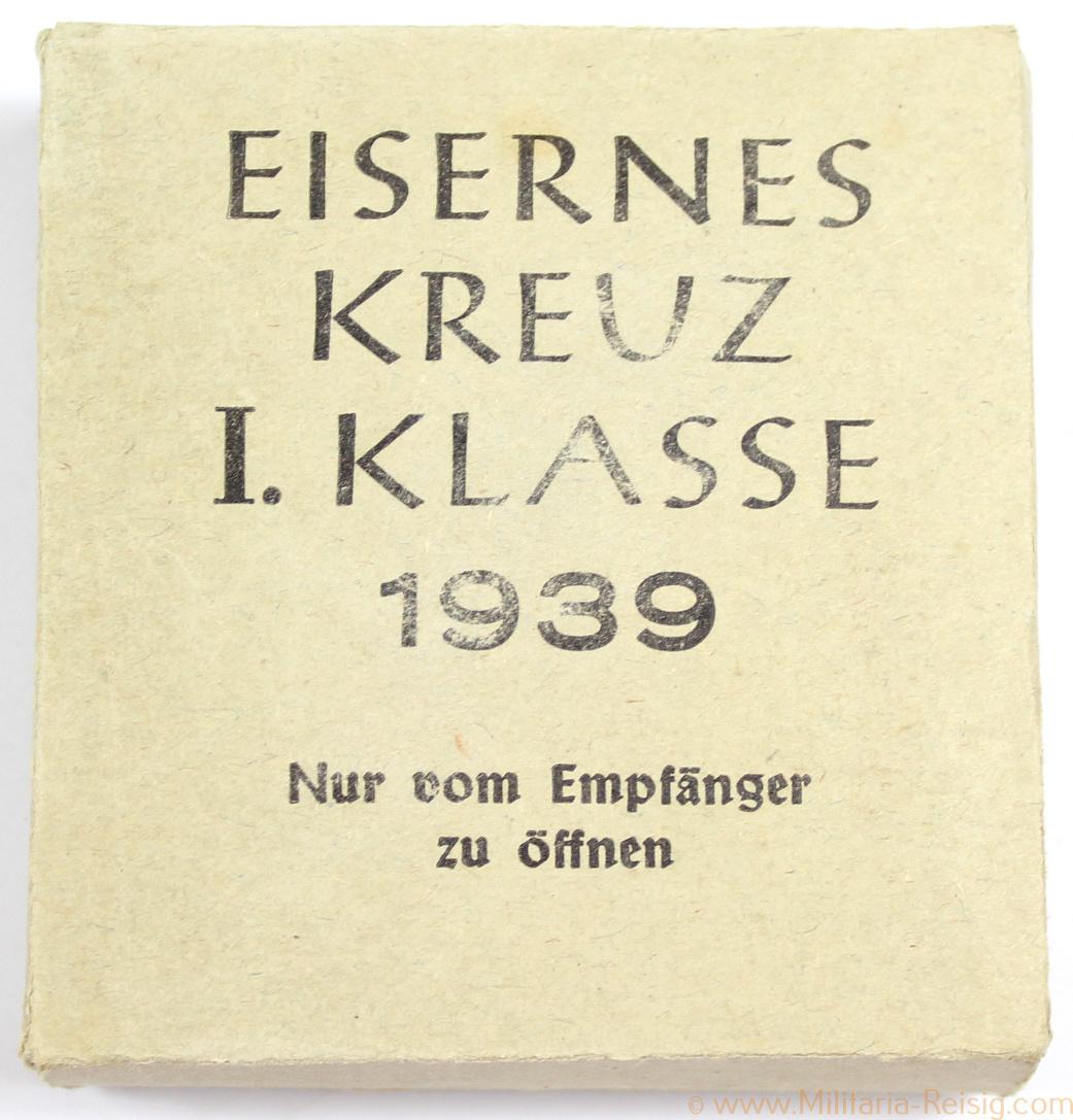 Umkarton für zum Eisernen Kreuz 1. Klasse 1939, Herst. Fritz Zimmermann Ordensfabrik