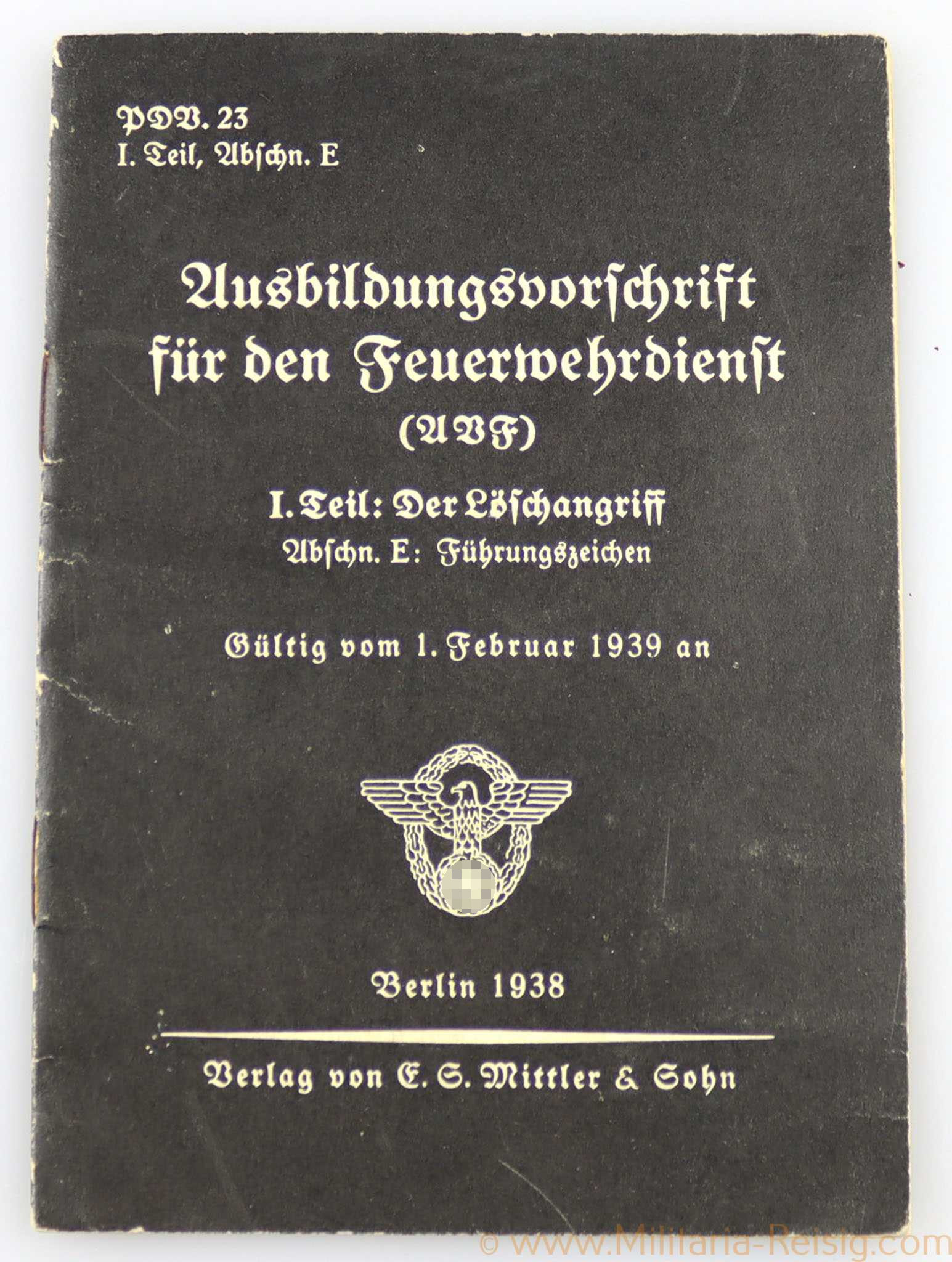Ausbildungsvorschrift für den Feuerwehrdienst