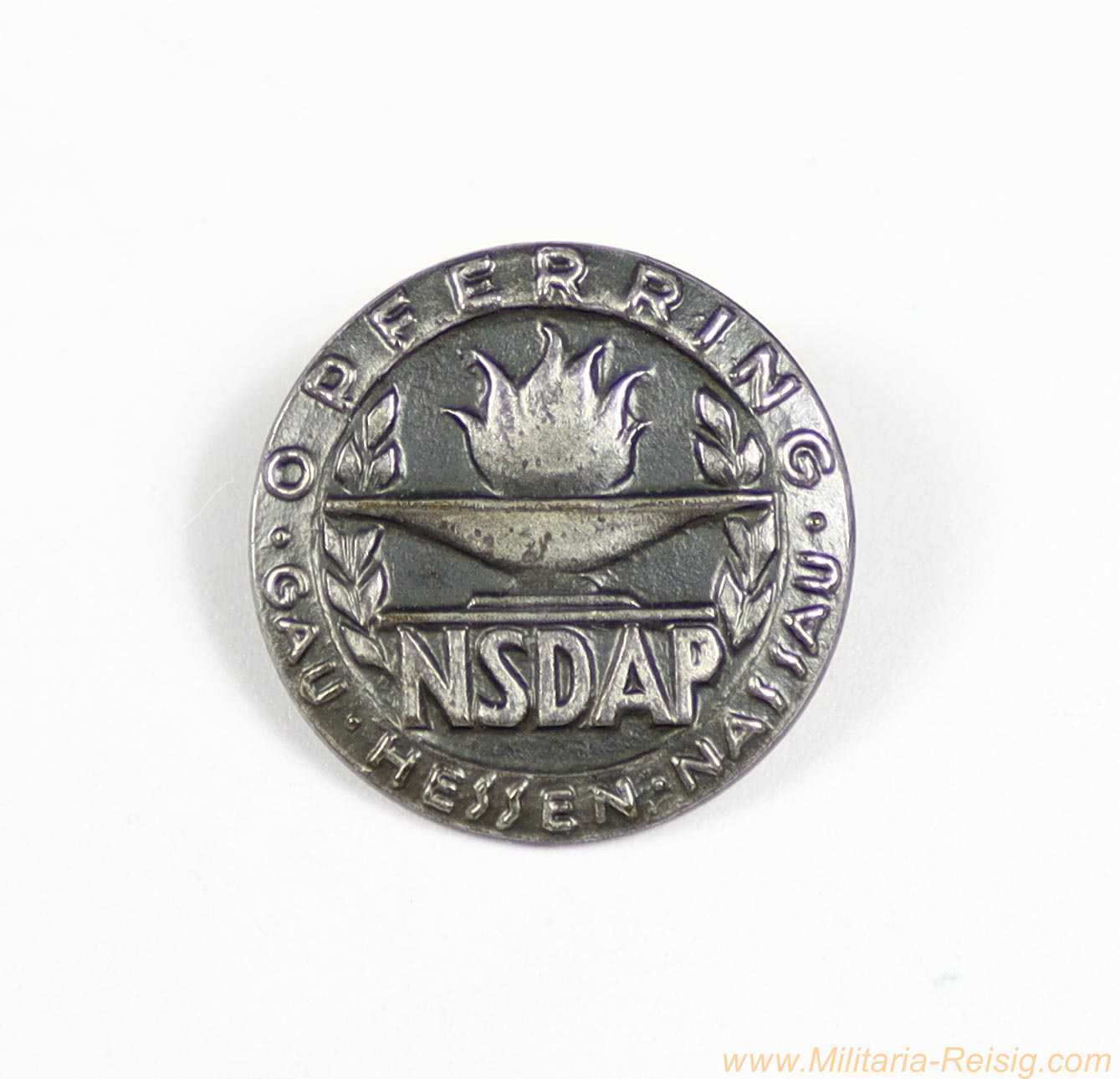 NSDAP Opferring "Freiheitsbund" Gau Hessen-Nassau – E.F. Wiedmann Frankfurt a.M. 