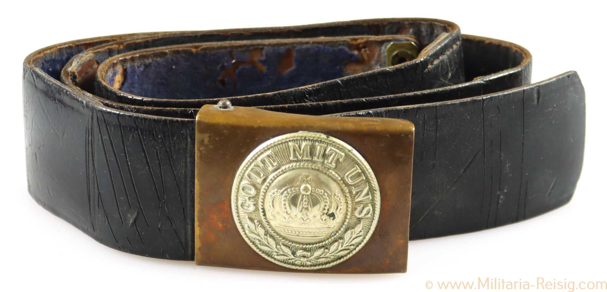 Preußen Koppelschloss "Gott mit uns" mit Koppelriemen