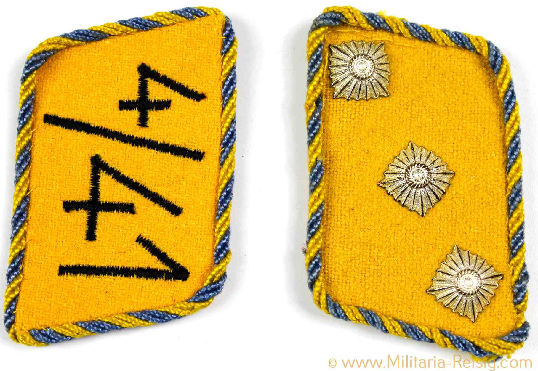 Paar Kragenspiegel für einen SA Sturmführer Sturm 4 / Standarte 41