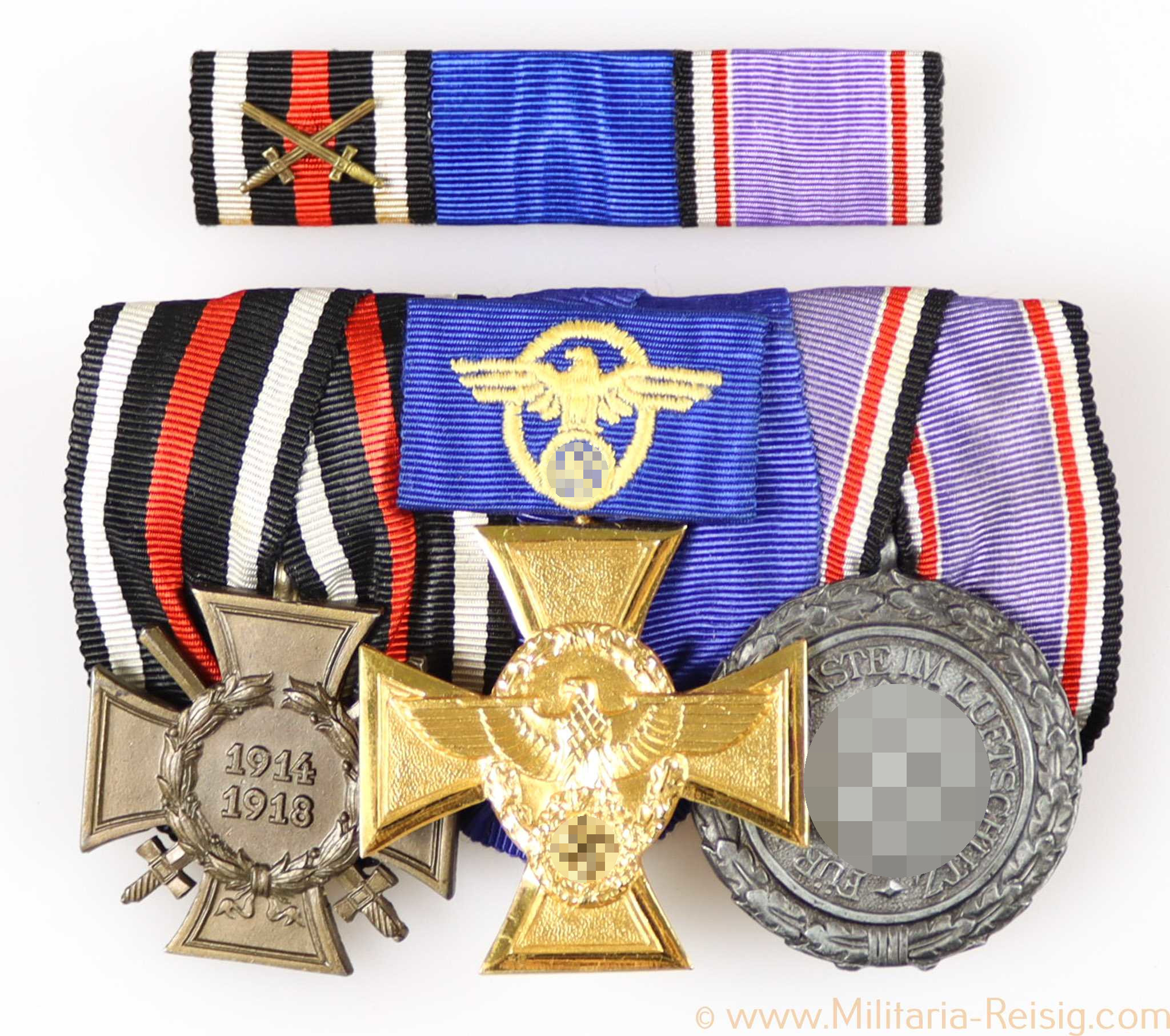 Ordensspange mit 3 Auszeichnungen